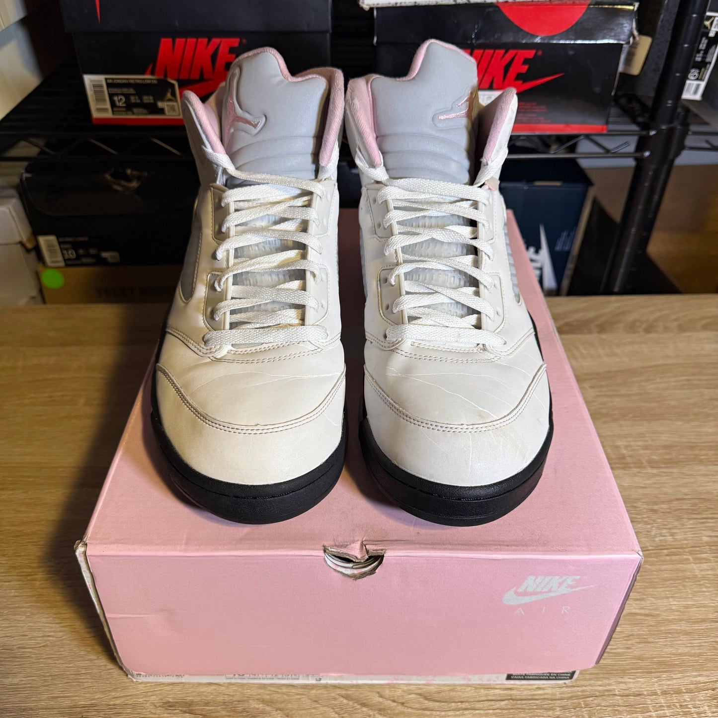 Size 13 - AJ 5 Retro Medium Soft Pink
