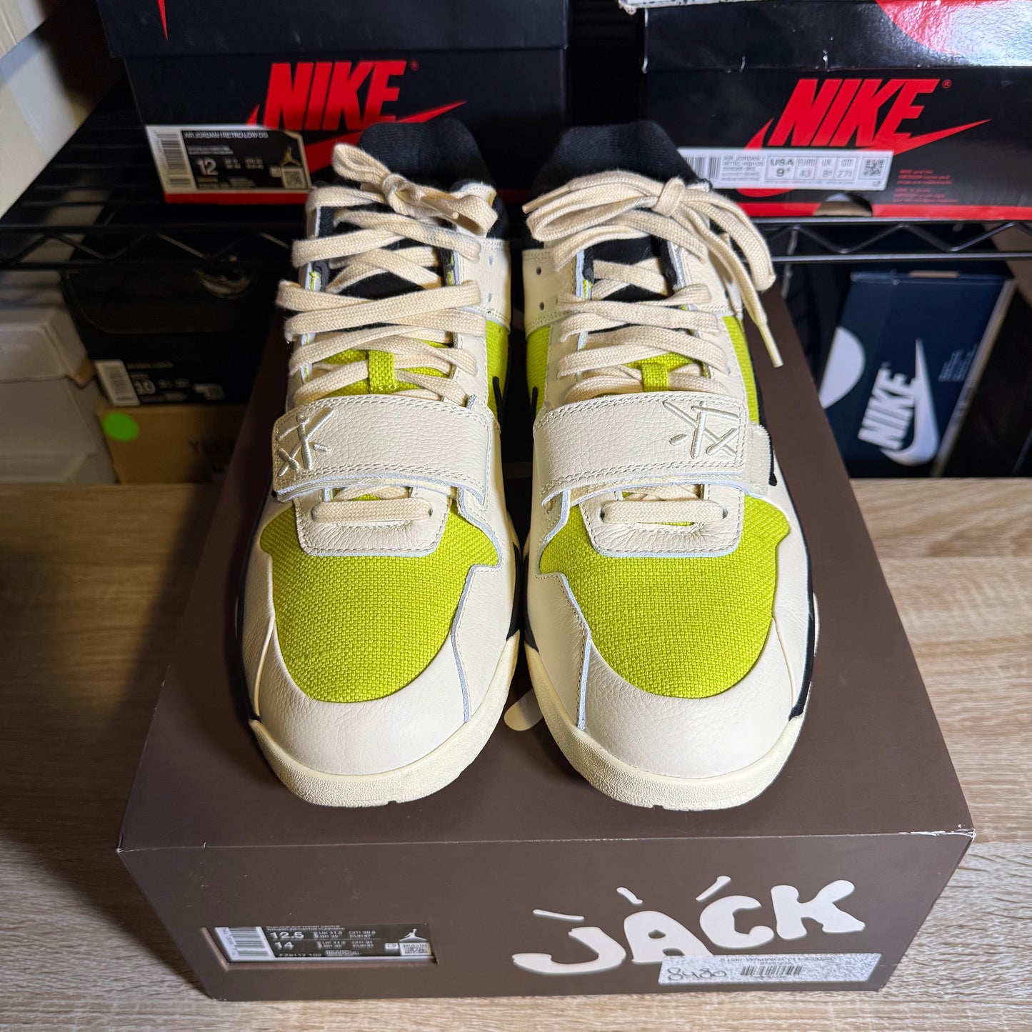 Size 12.5 - Travis Scott x AJ Jumpman Jack TR Bright Cactus