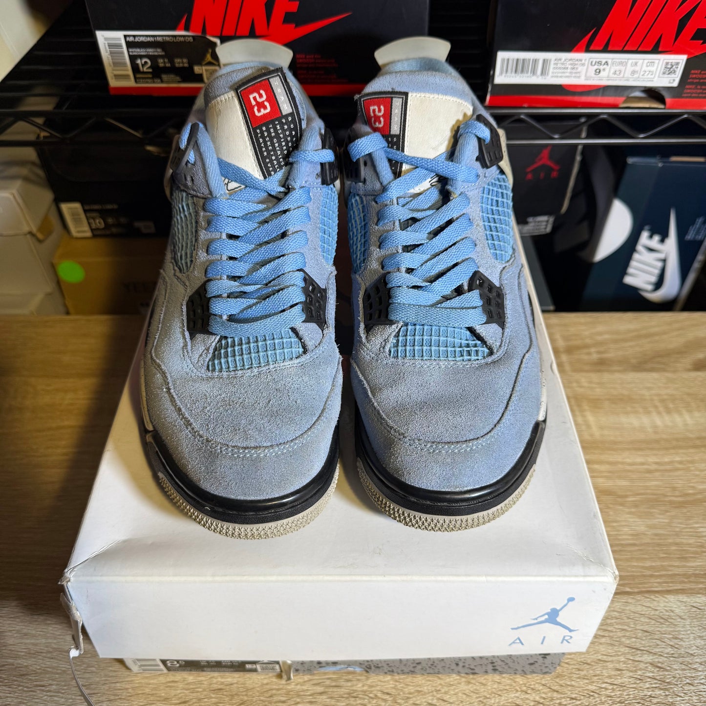 Size 8.5 - AJ 4 Retro Mid University Blue