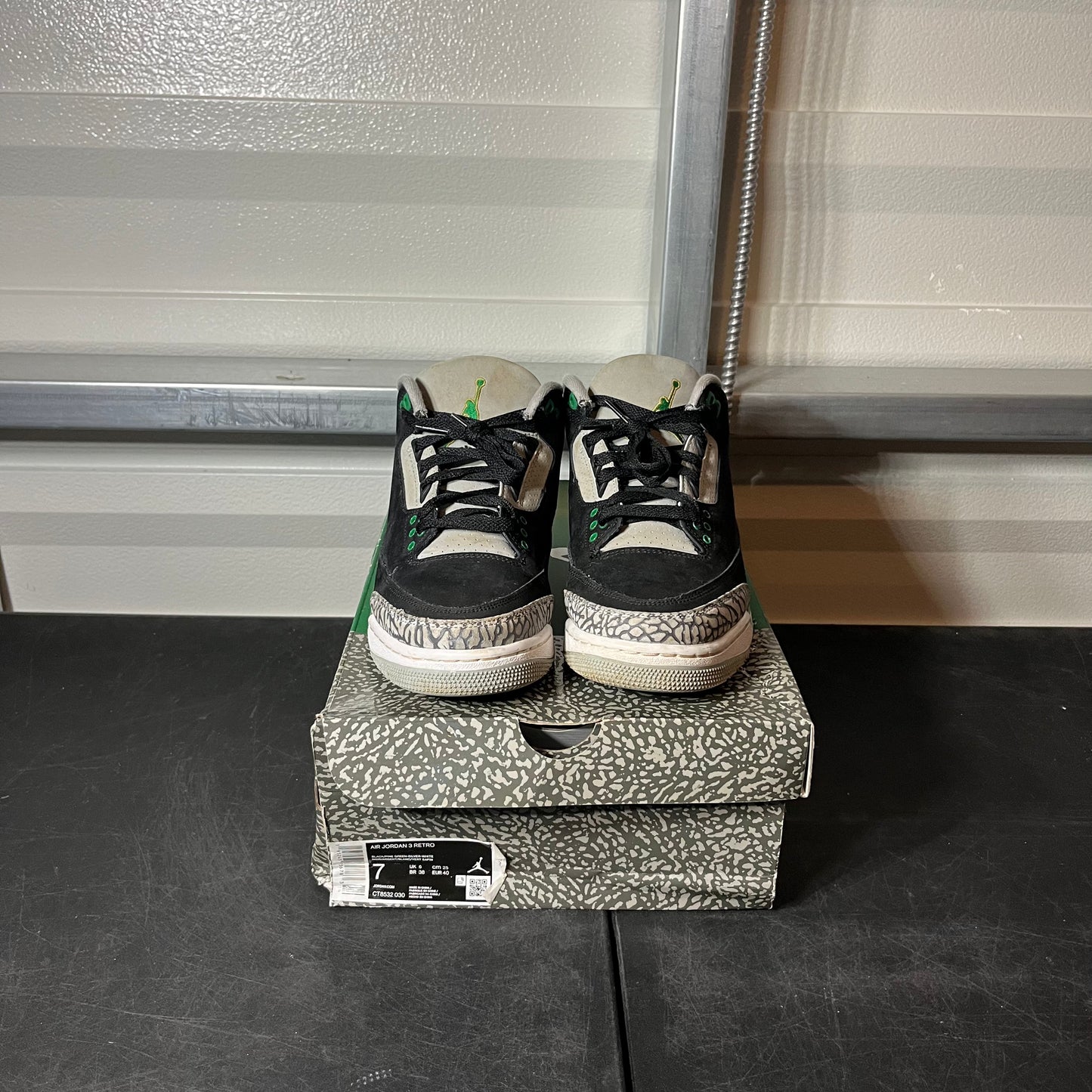 Size 7 - AJ 3 Pine Green