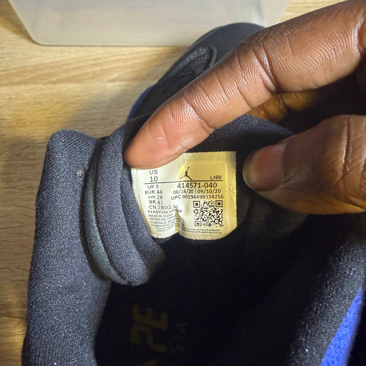 Size 10 - AJ 13 Black Hyper Royal