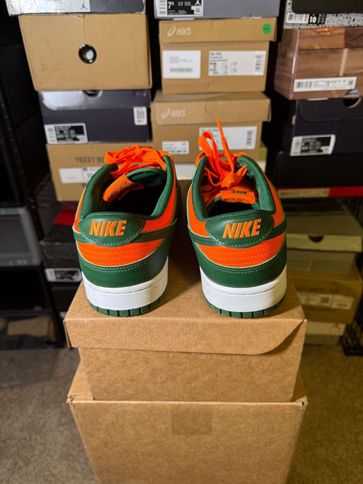 Size 12 - Dunk Low Miami Hurricanes