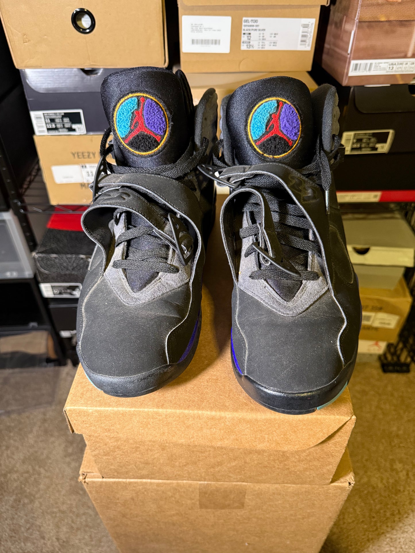 Size 13 - AJ 8 Retro Aqua 2015
