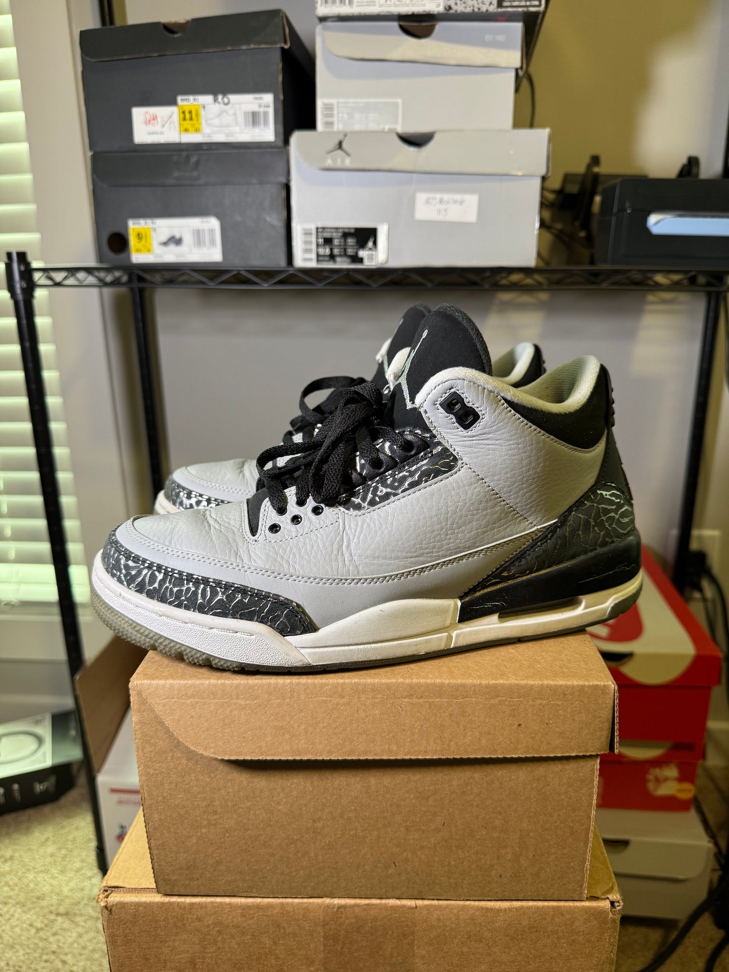 Size 10 - AJ 3 Wolf Grey
