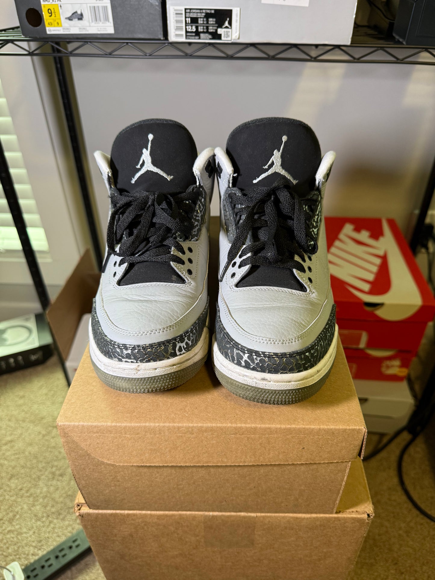 Size 10 - AJ 3 Wolf Grey