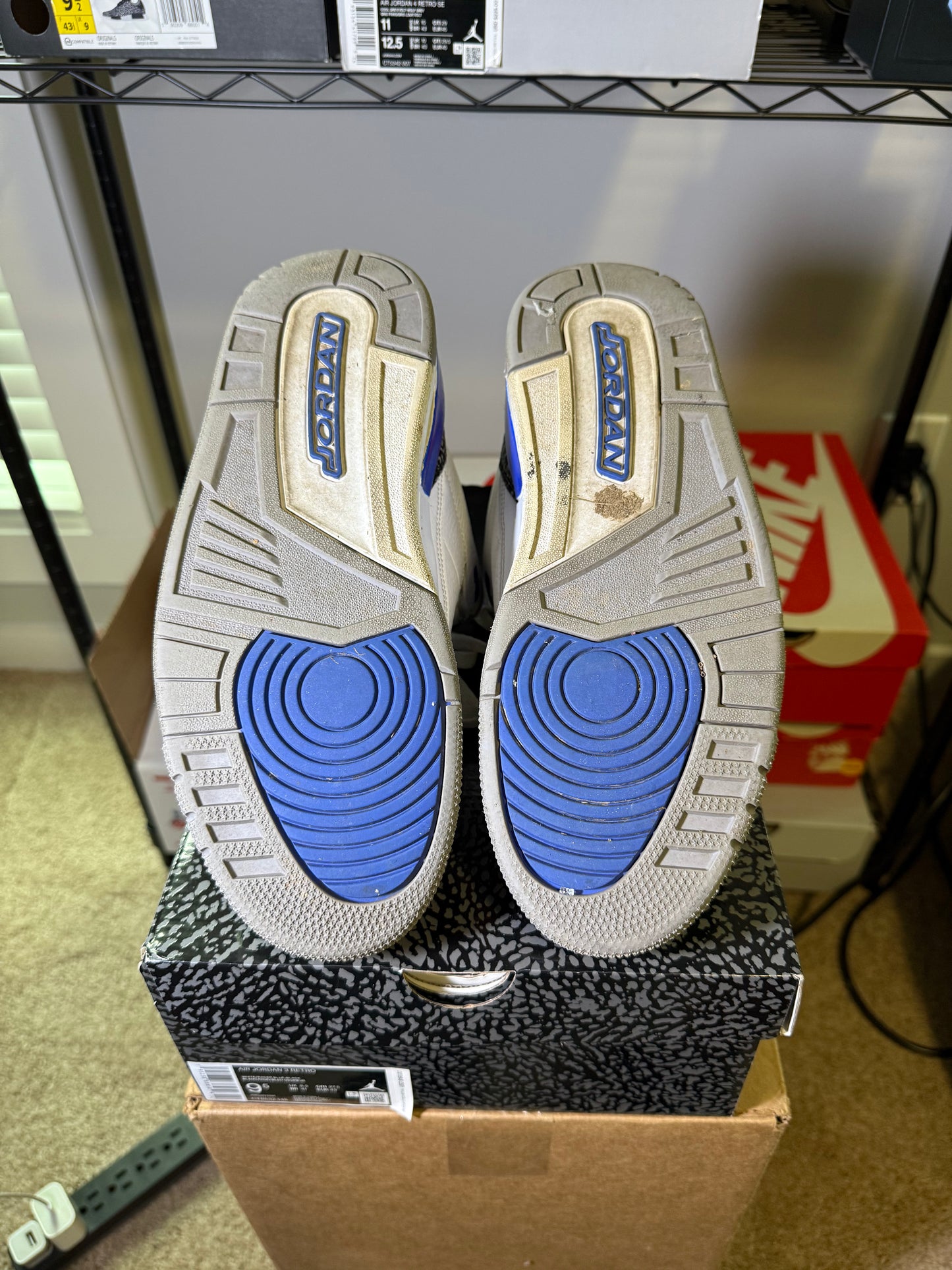 Size 9.5 - AJ 3 Racer Blue