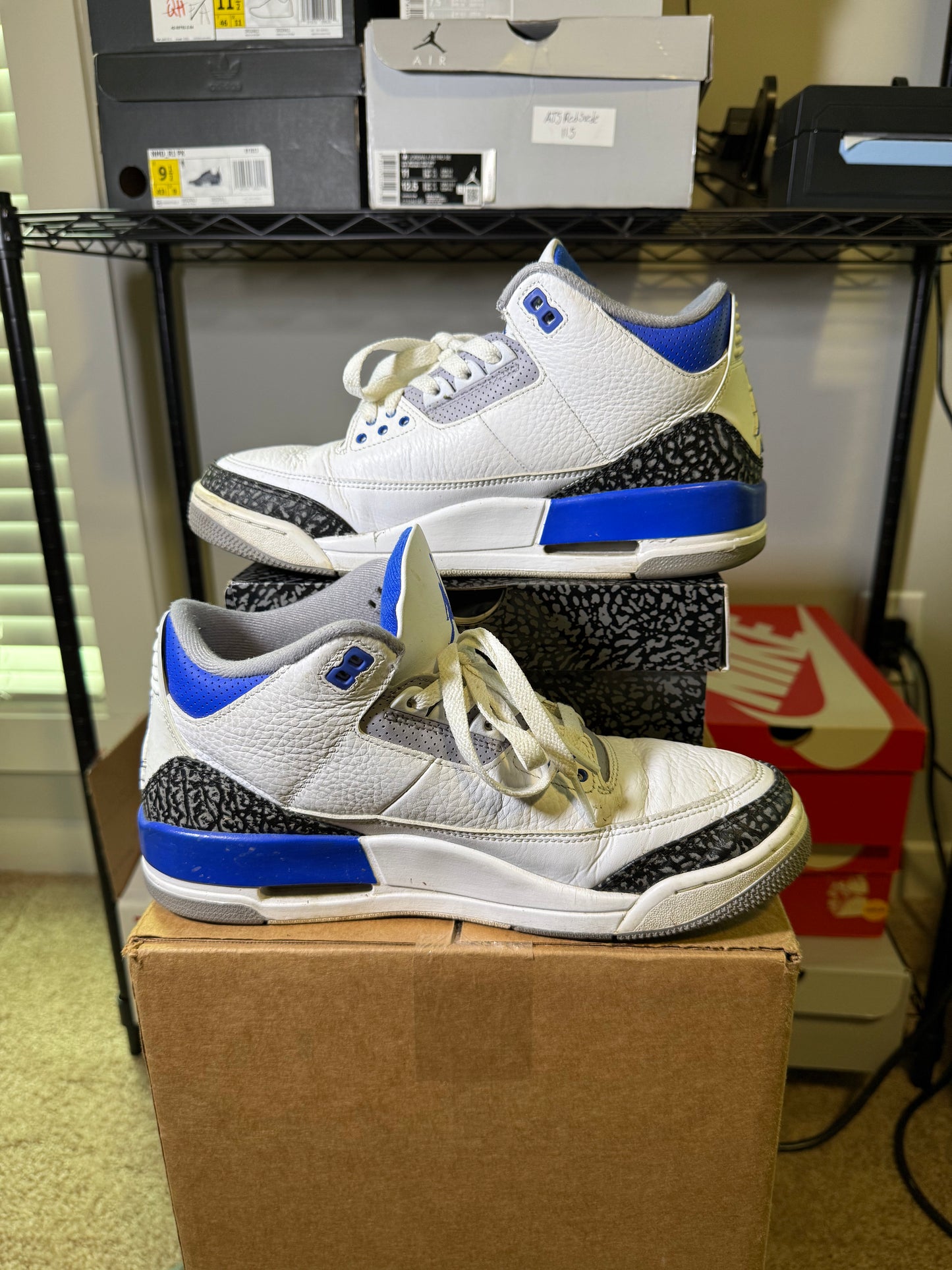 Size 9.5 - AJ 3 Racer Blue