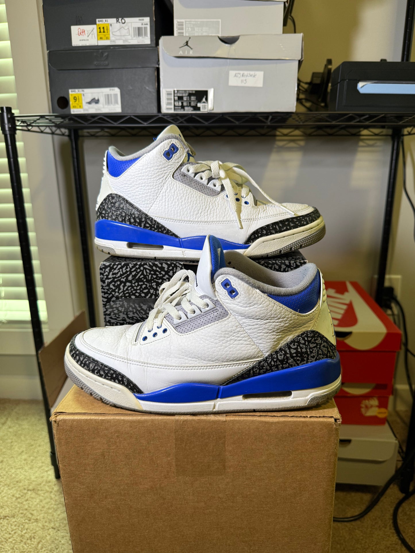 Size 9.5 - AJ 3 Racer Blue