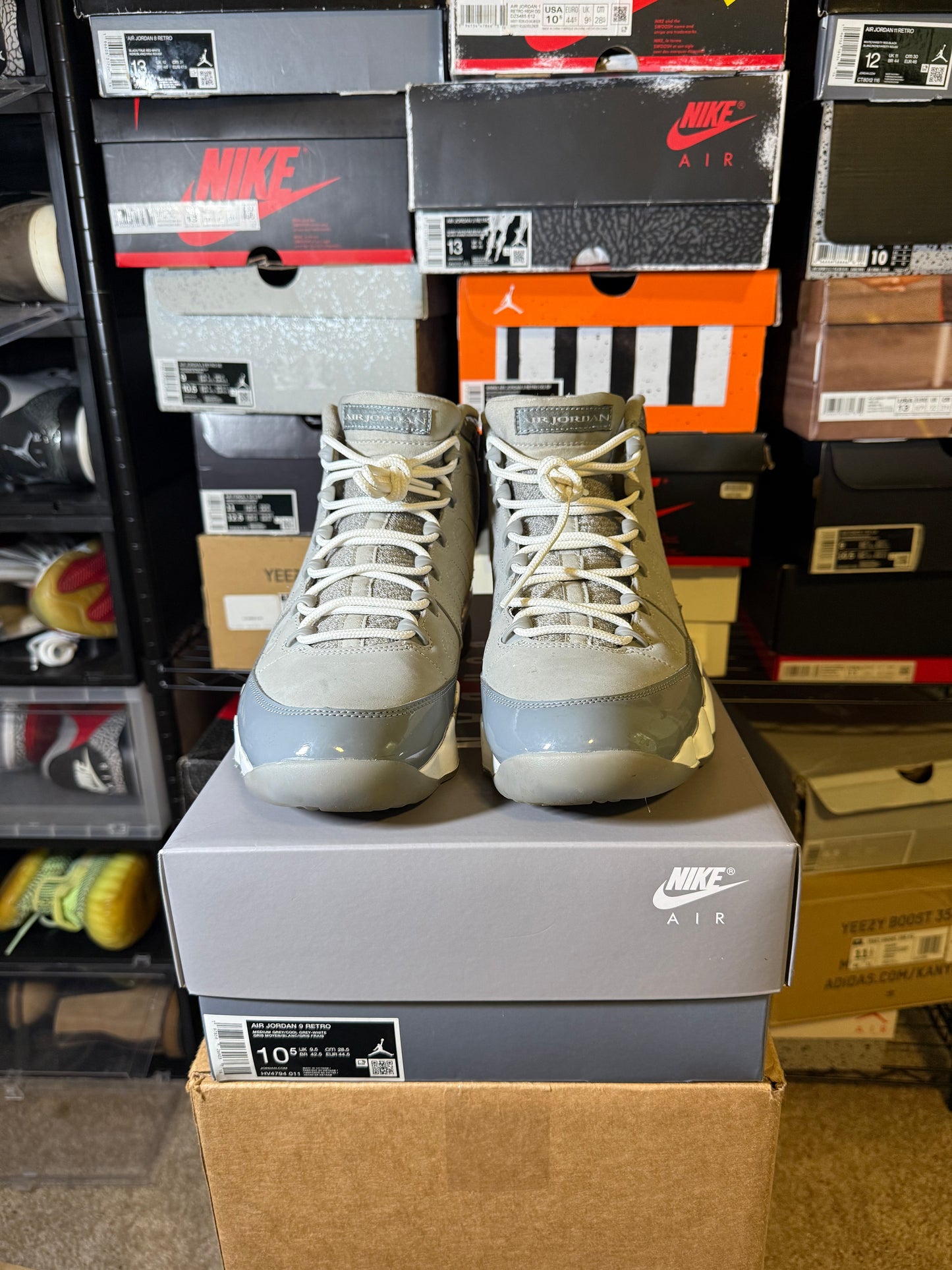 Size 10.5 - AJ 9 Retro 2025 Cool Grey