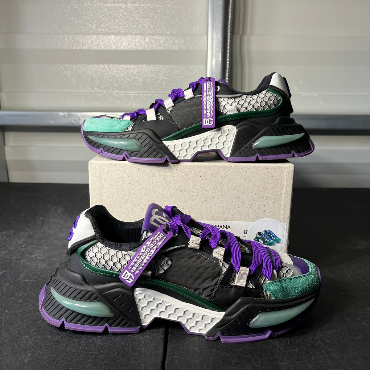 Size 8 - Dolce & Gabbana Black and Purple