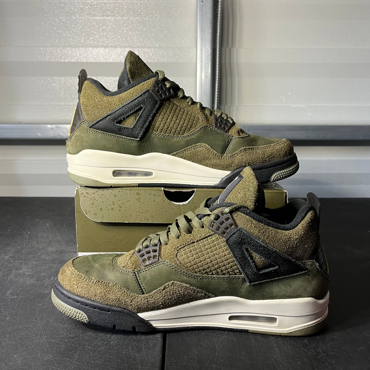 Size 10 - AJ 4 Craft Olive