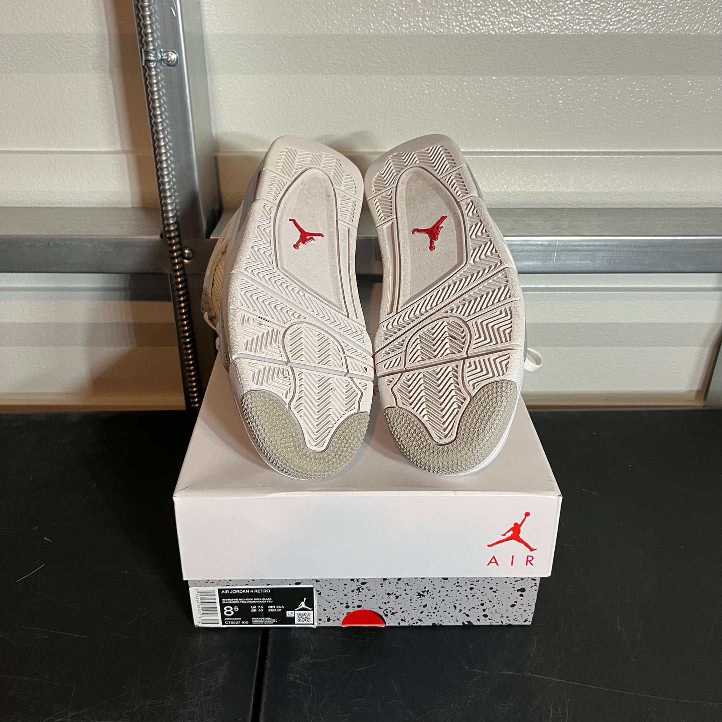 Size 8.5 - AJ 4 Retro White Oreo