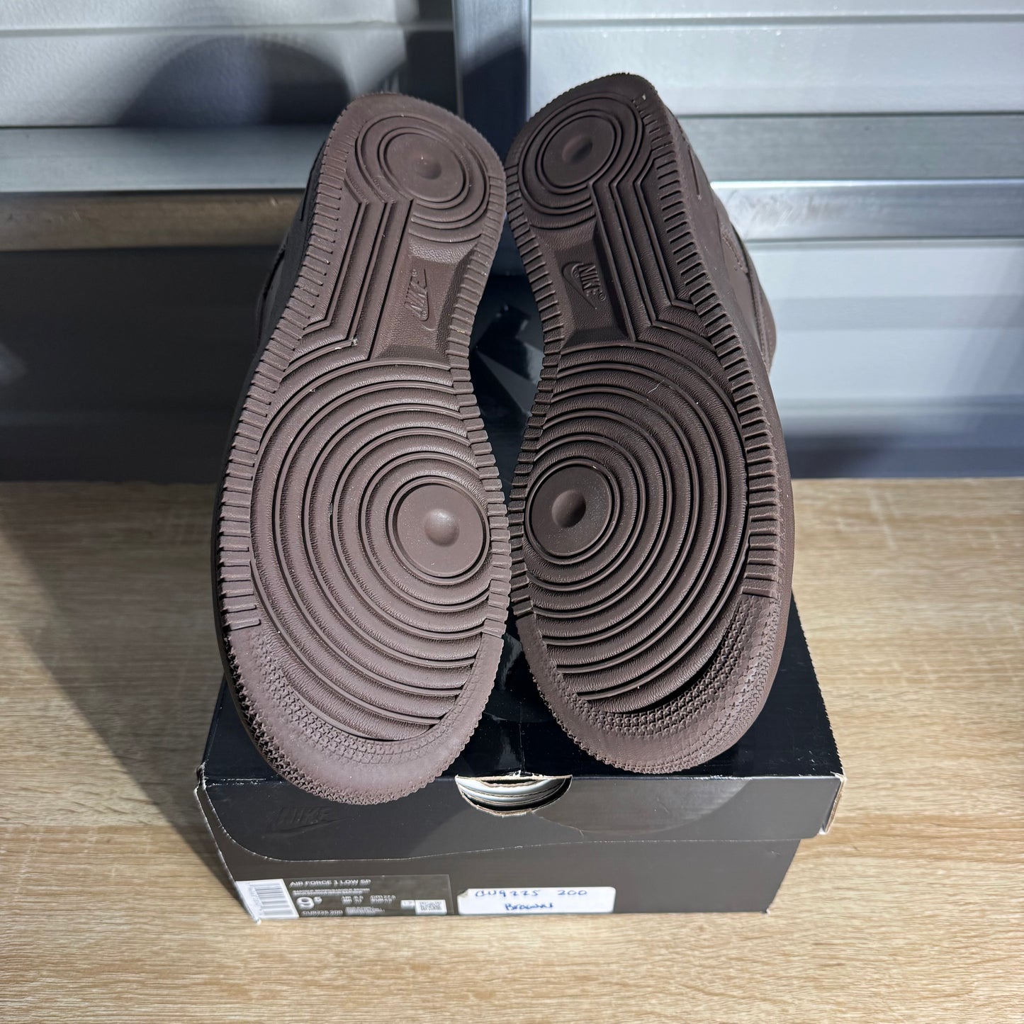 Size 9.5 - AF 1 Low Supreme Baroque Brown