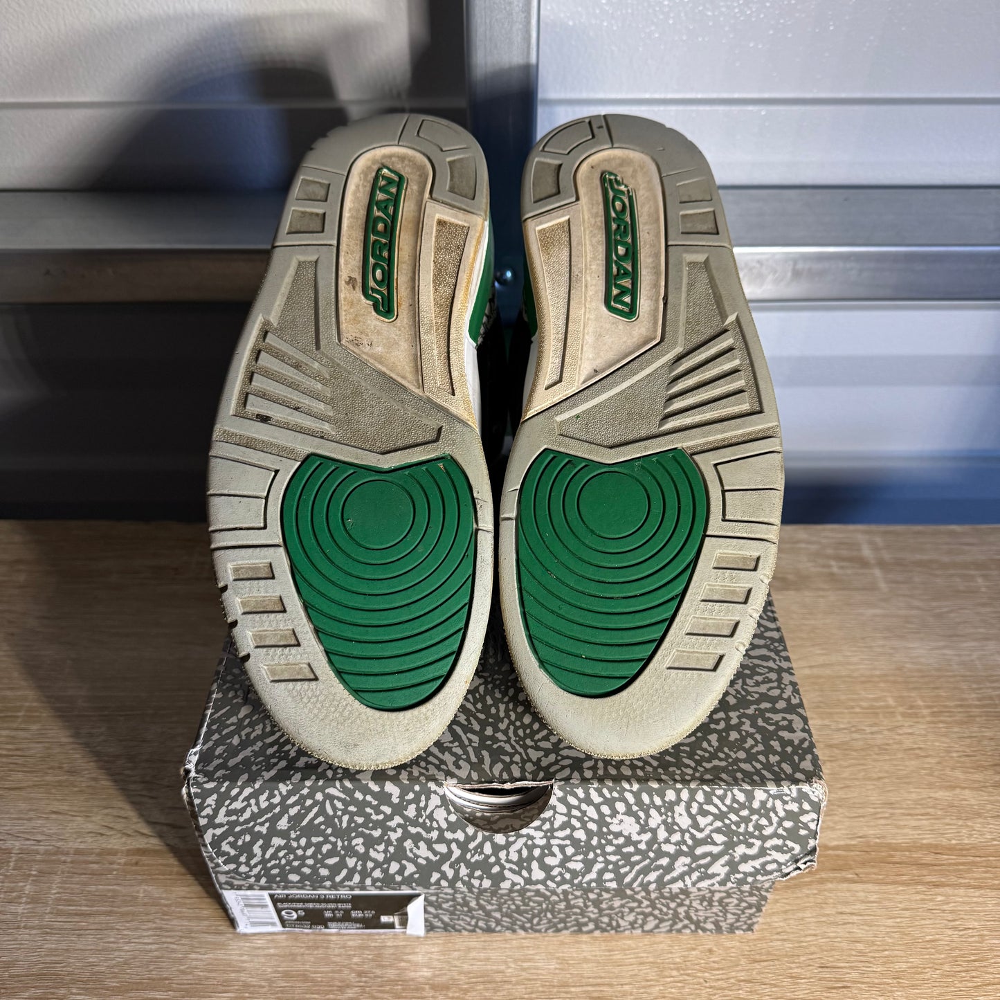 Size 9.5 - AJ 3 Retro Pine Green
