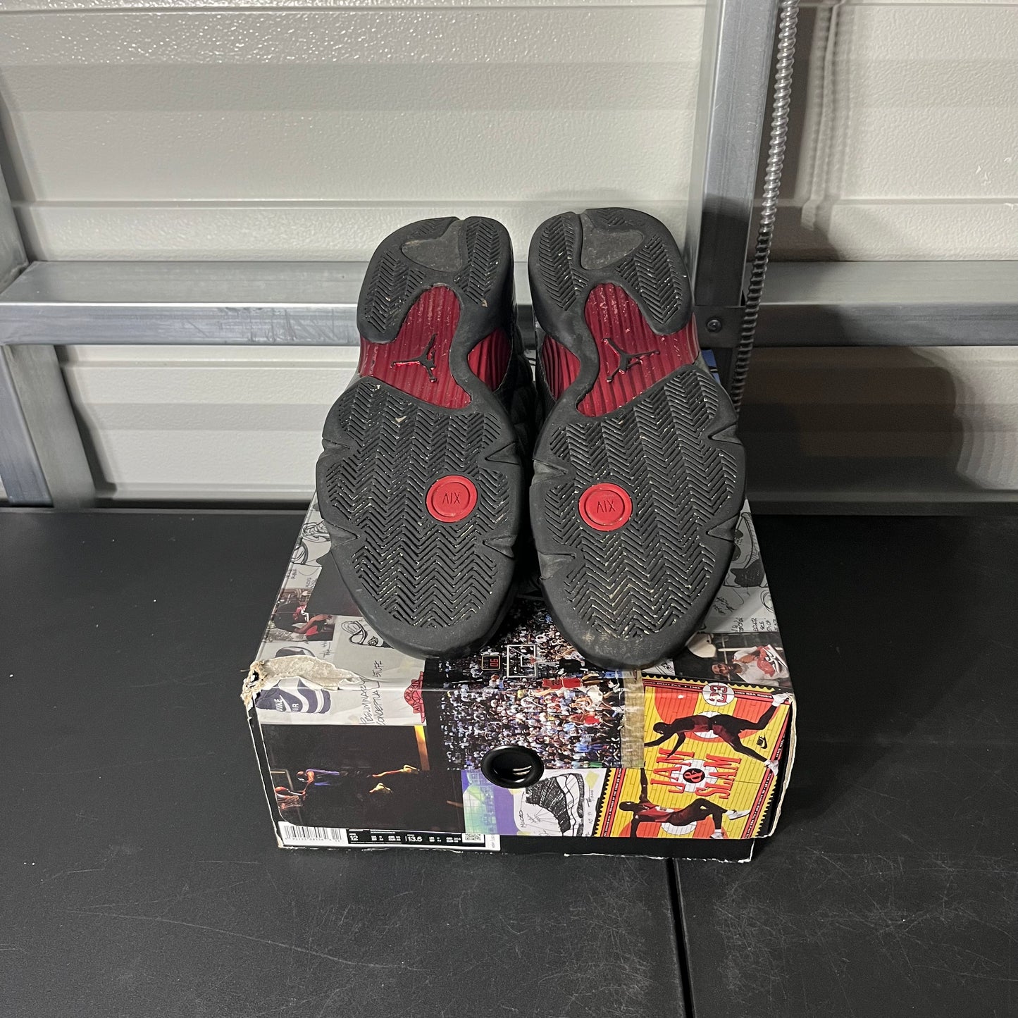 Size 12 - AJ 14 Retro Black Ferrari