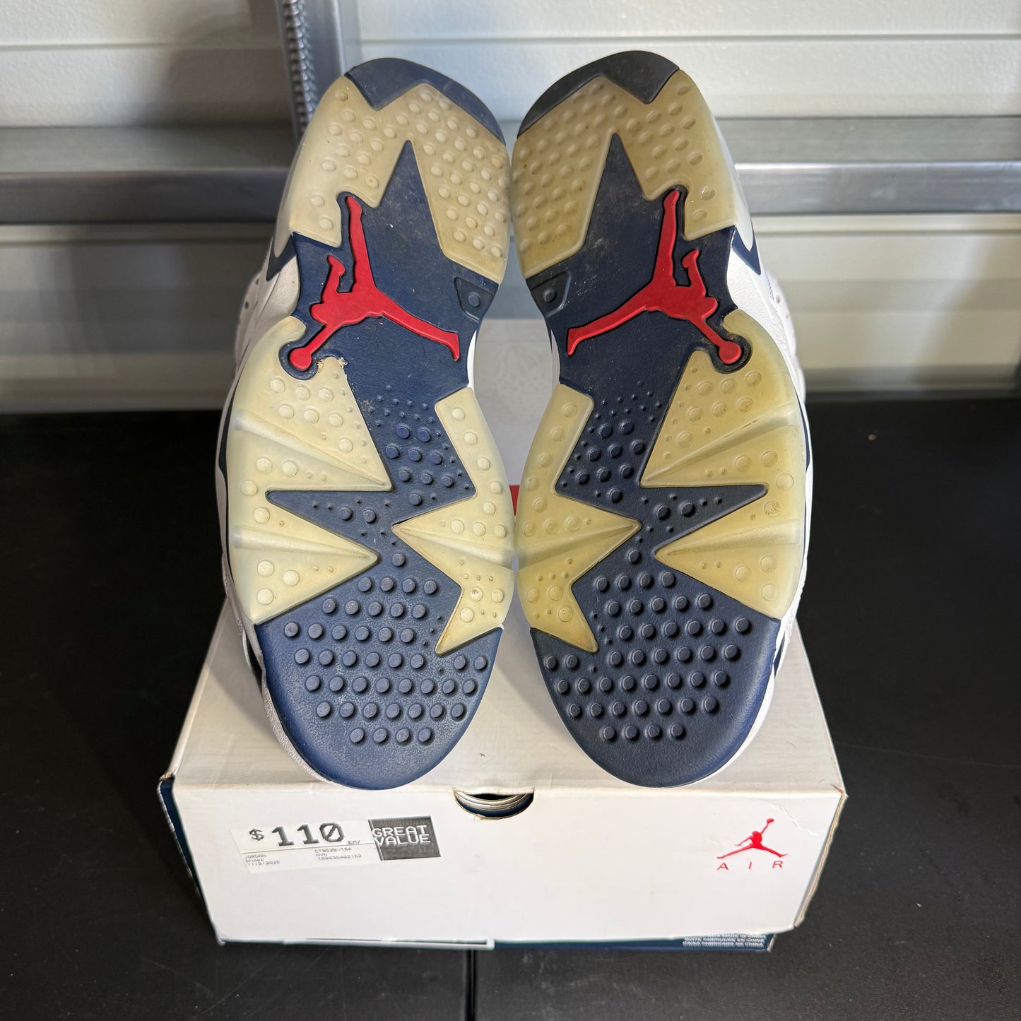 Size 10.5 - AJ 6 Retro Olympic