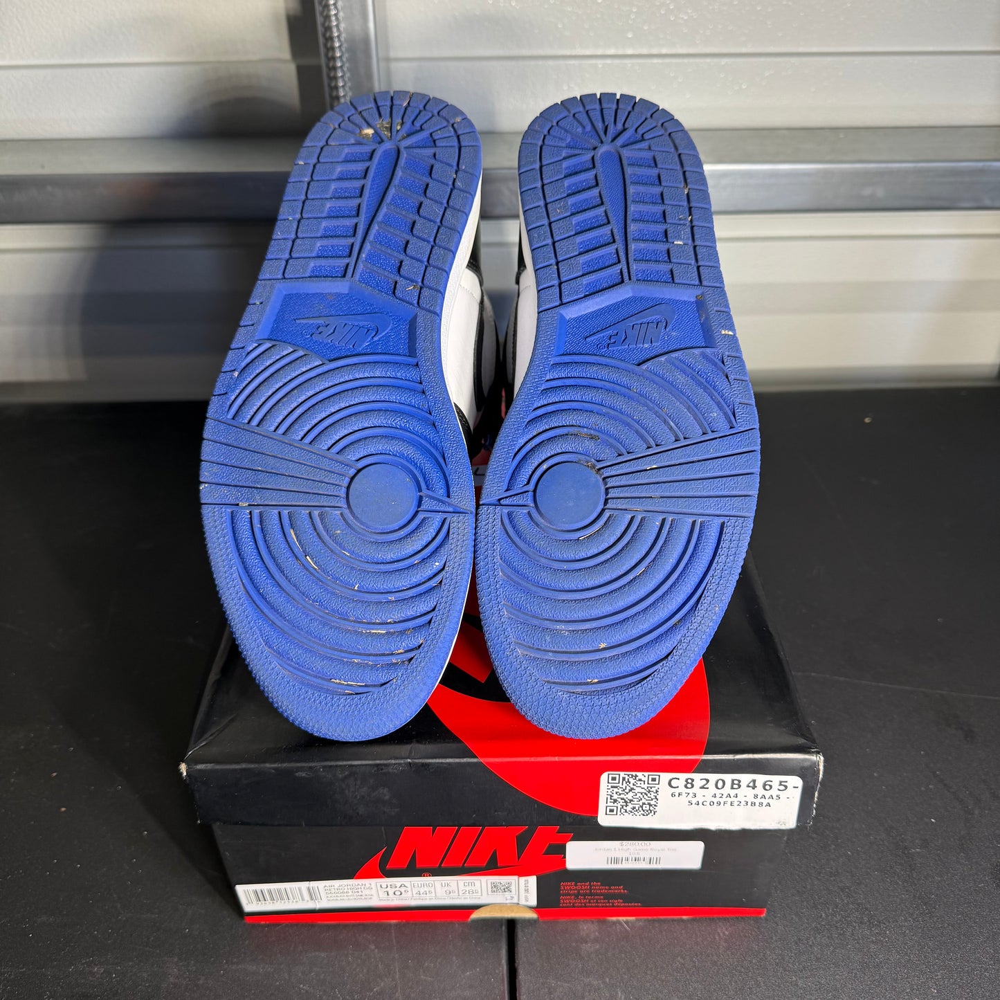 Size 10.5 - AJ 1 Retro High Royal Toe