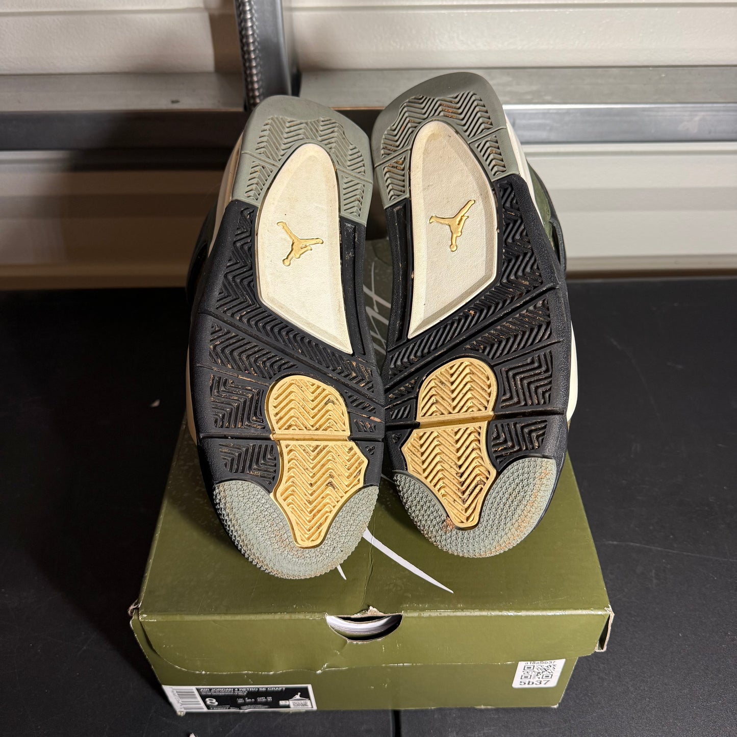 Size 8 - AJ 4 Retro Craft Medium Olive