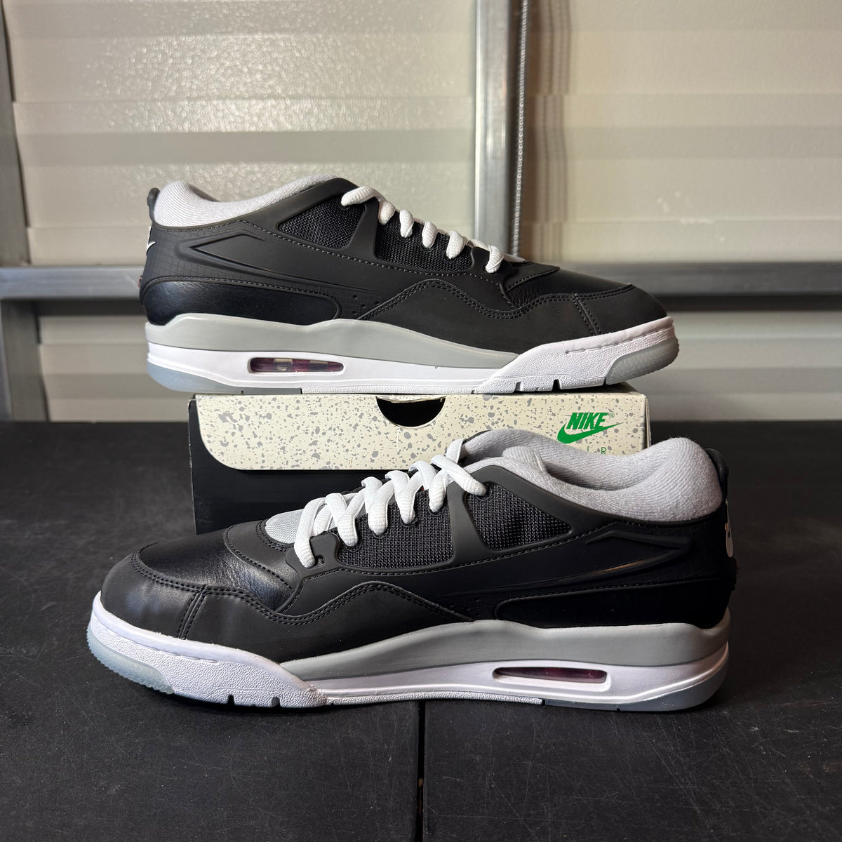 Size 12 - AJ 4 RM Black Metallic