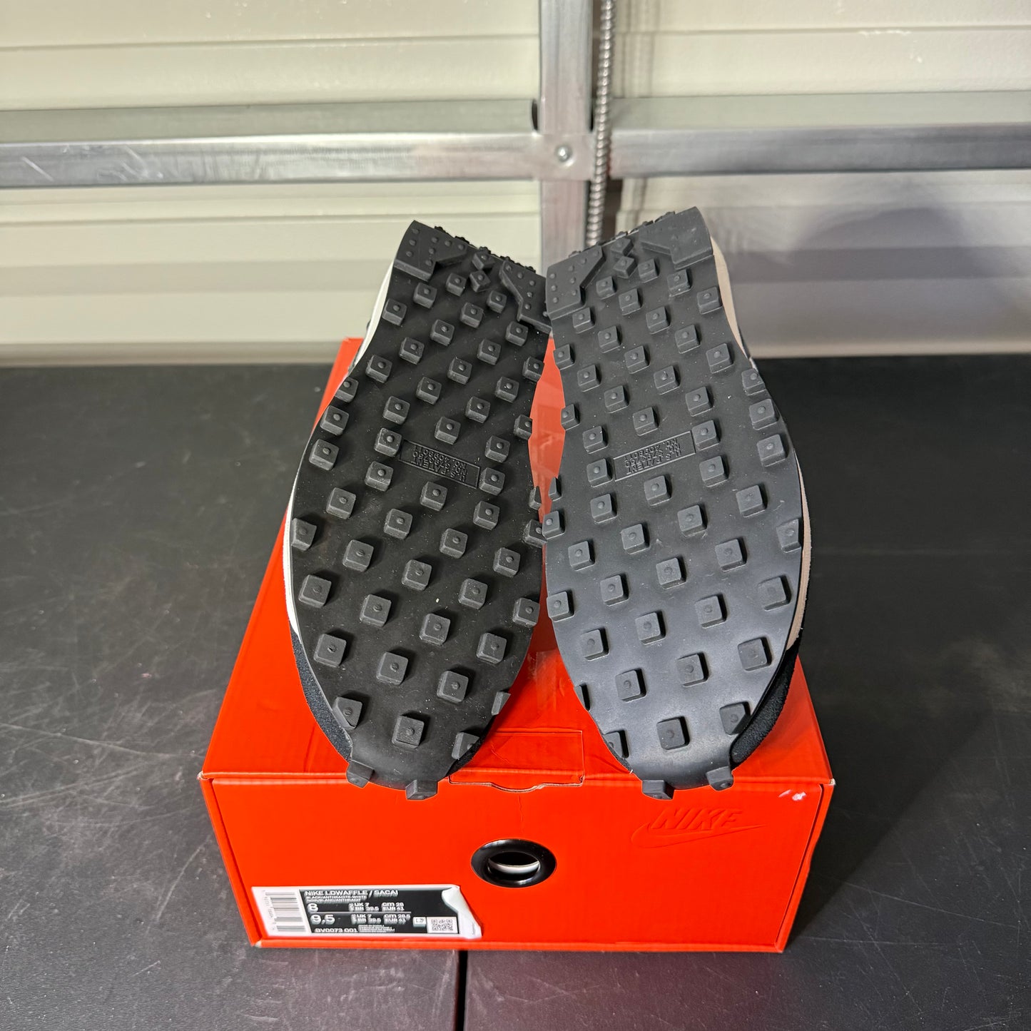 Size 8 - Sacai LDWaffle Dark Grey