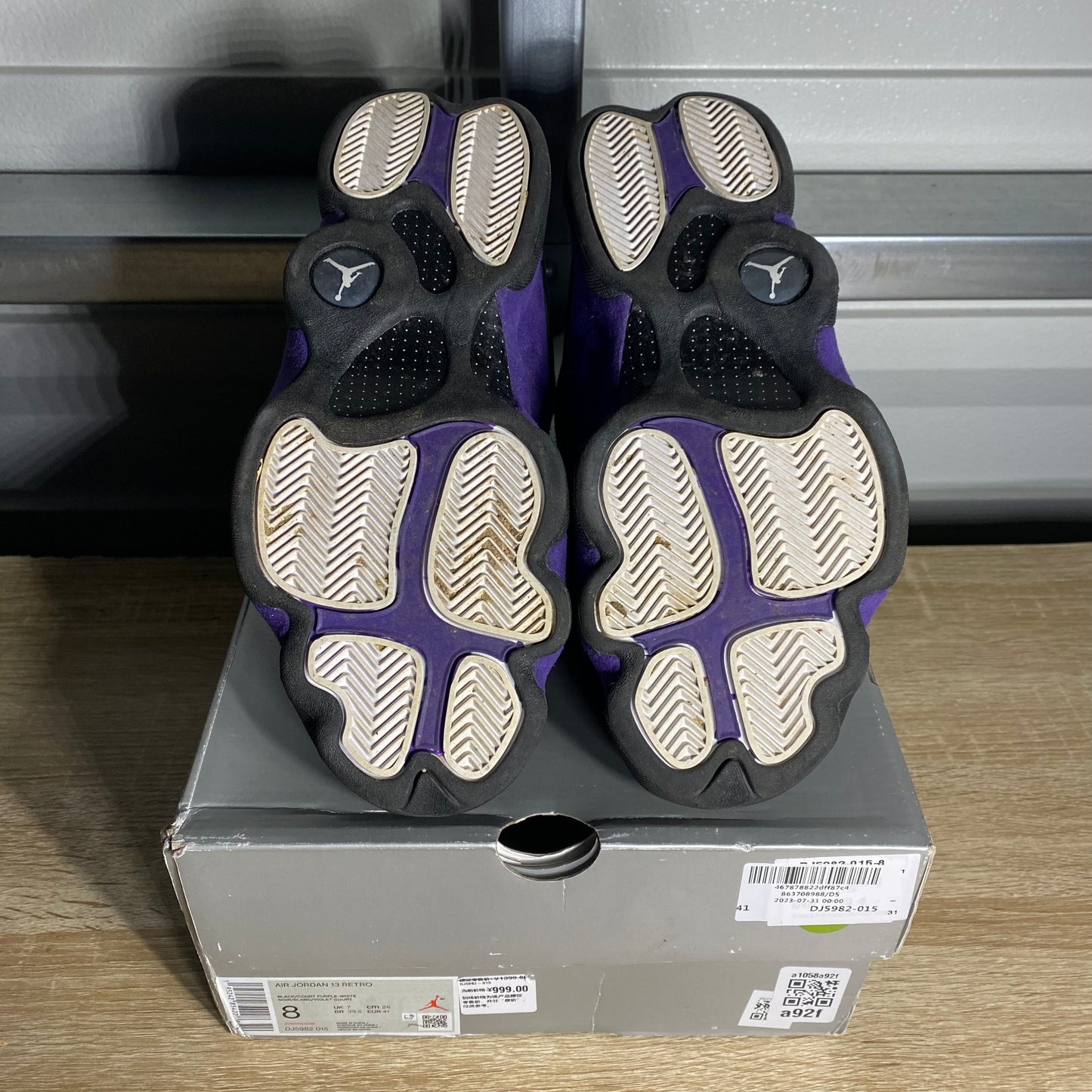 Size 8 - AJ 13 Retro Court Purple