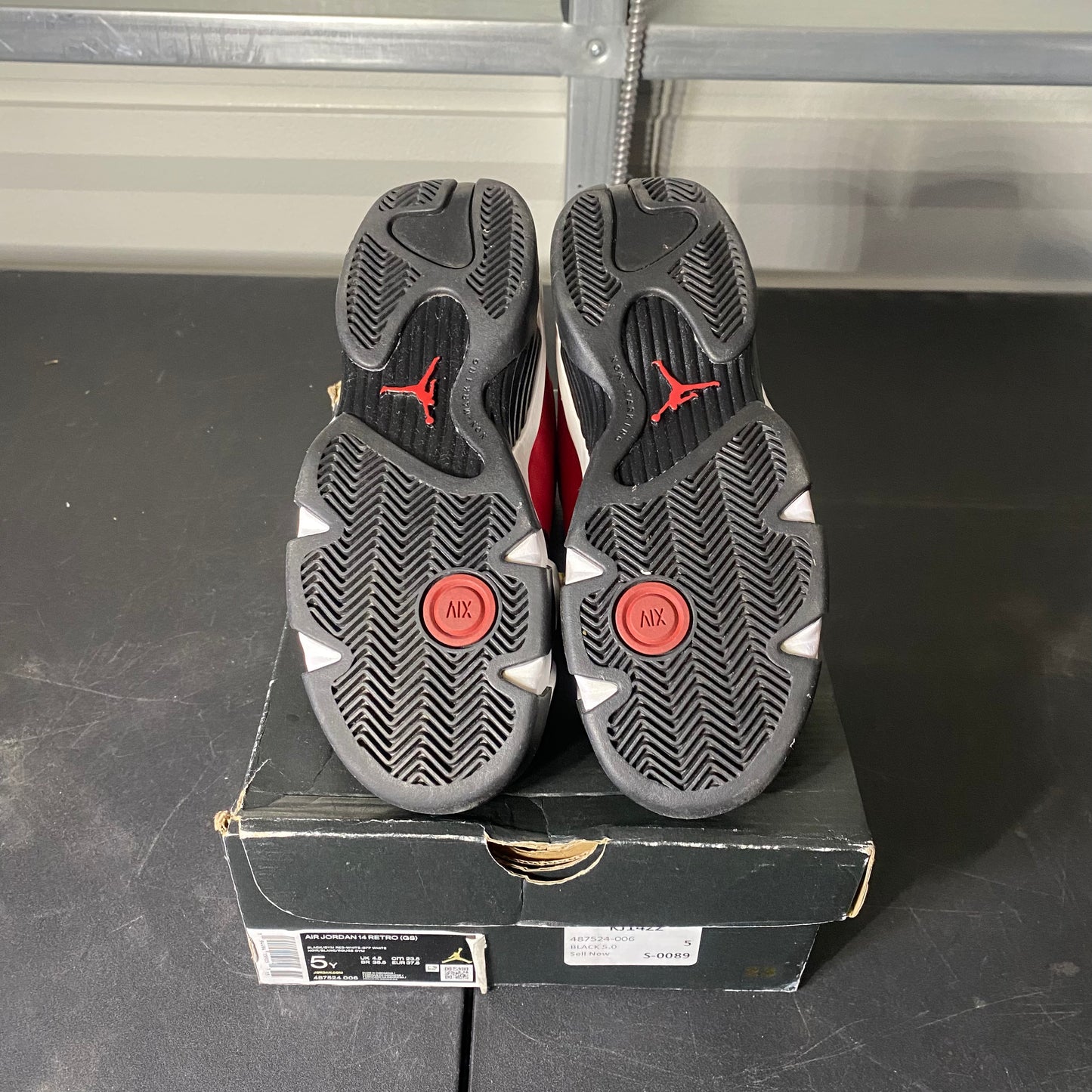 Size 5Y - AJ 14 Retro Gym Red