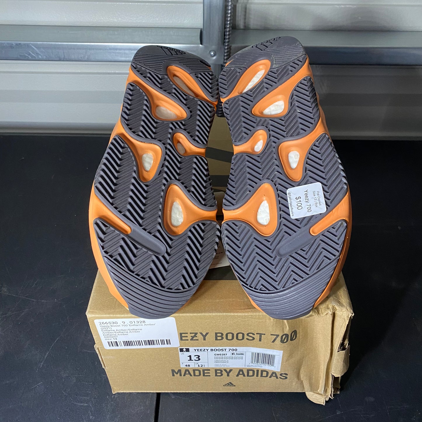 Size 13 - YZY Boost 700 Enflame Amber