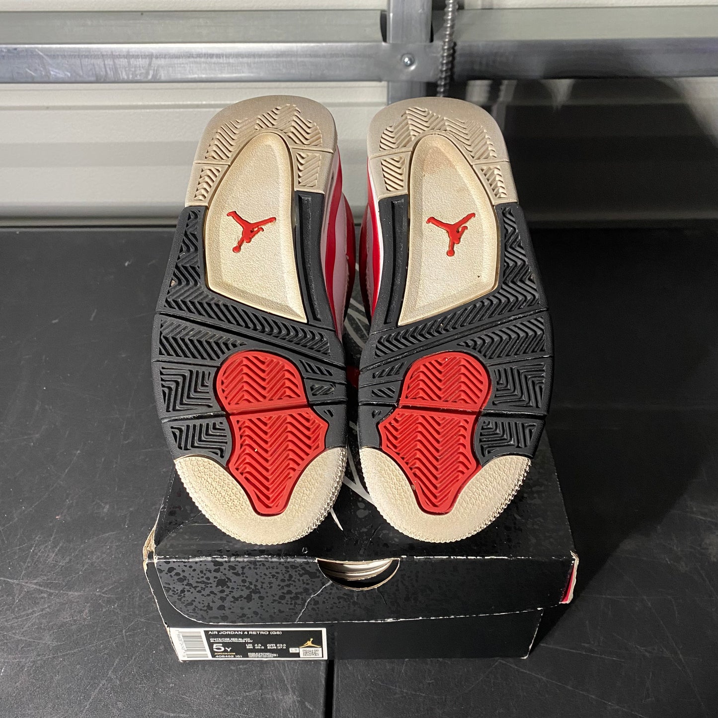 Size 5Y - AJ 4 Retro Red Cement