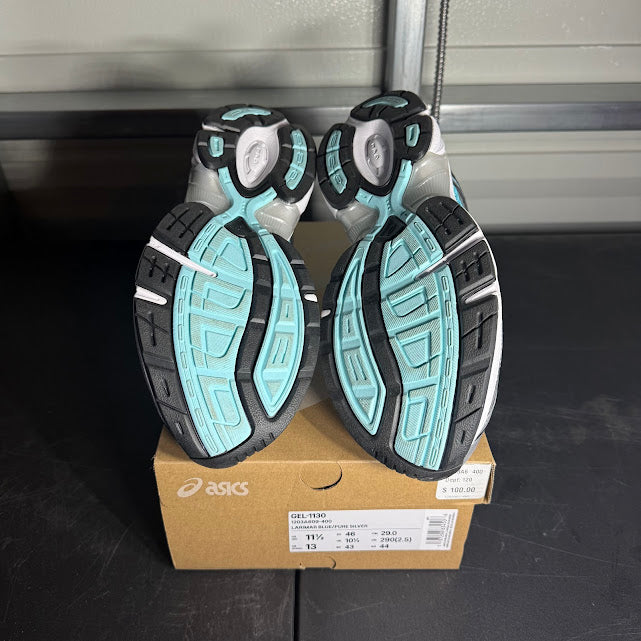 Size 11.5 - ASICS Gel-1130 Larimar Blue Pure Silver