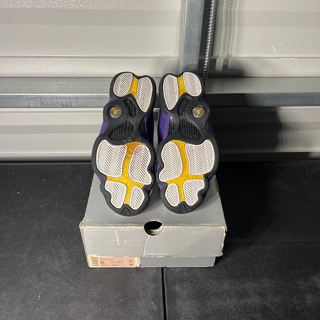 Size 8 - AJ 13 Retro Lakers