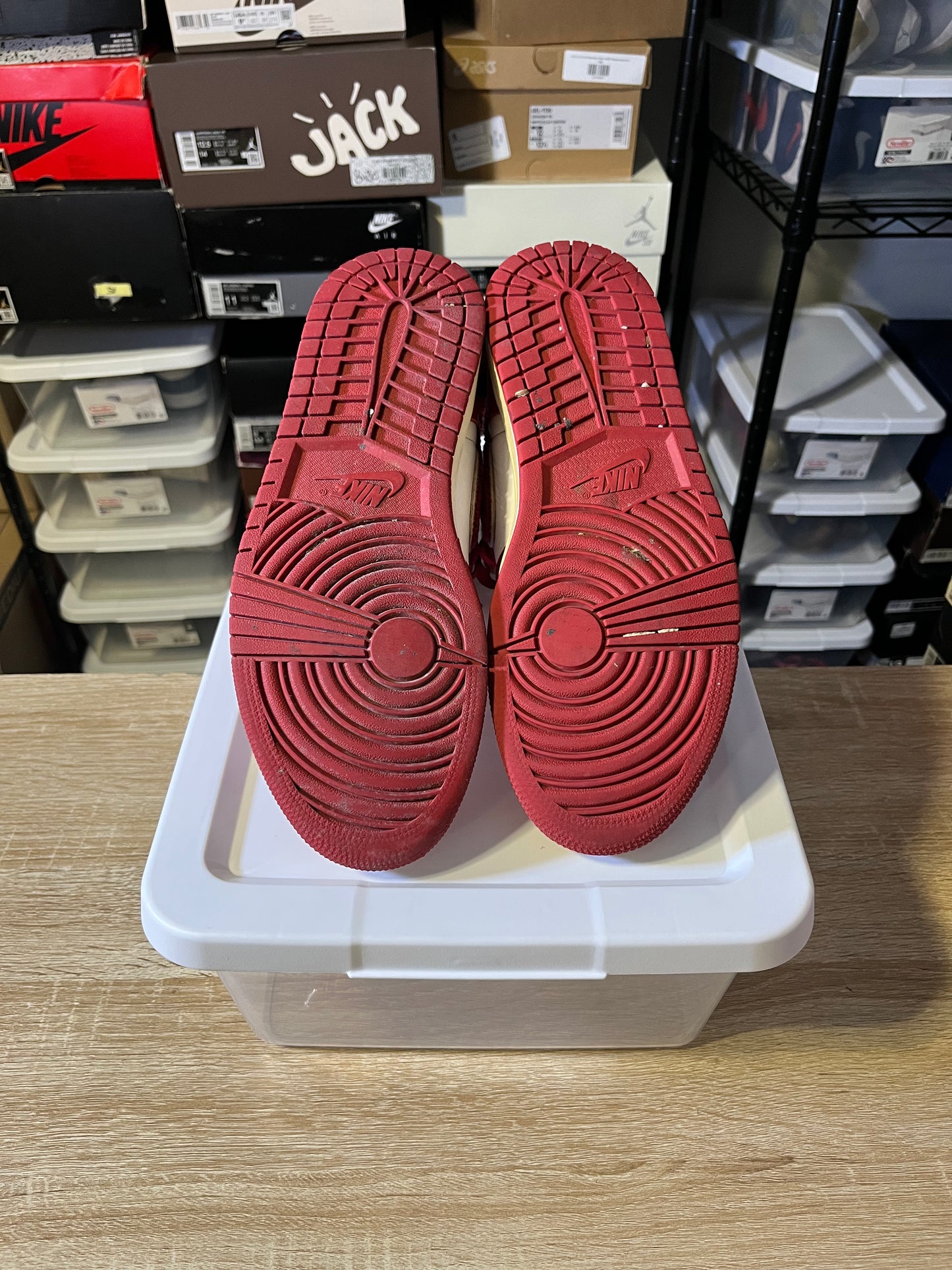 Size 11W - AJ 1 High OG Varsity Red