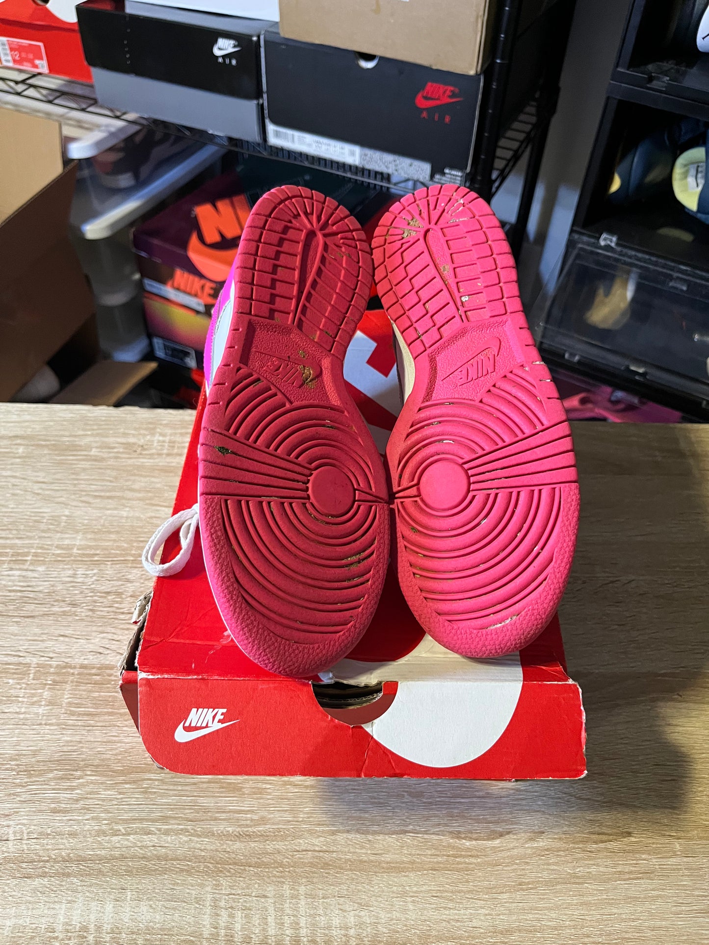 Size 5.5Y - Dunk Low GS Laser Fuchsia