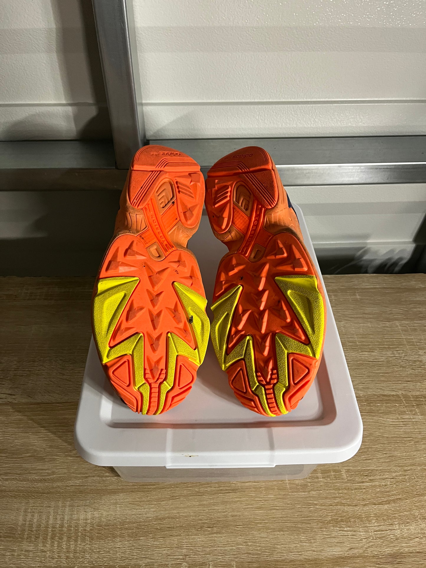 Size 11 - Adidas Yung-1 Hi-Res Orange