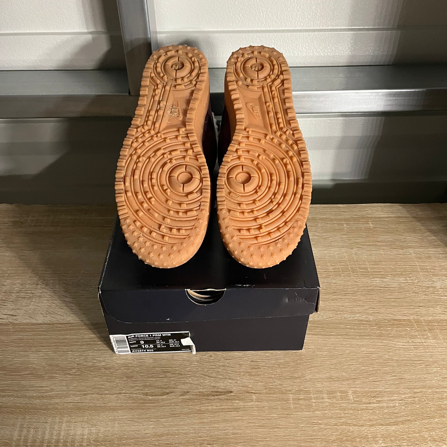 Size 9 - AF1 Premium Winter Burgundy Crush