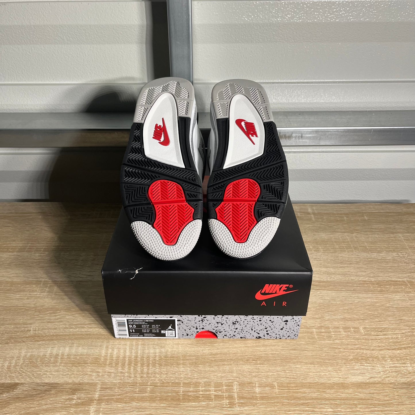 Size 9.5 - AJ 4 Retro White Cement