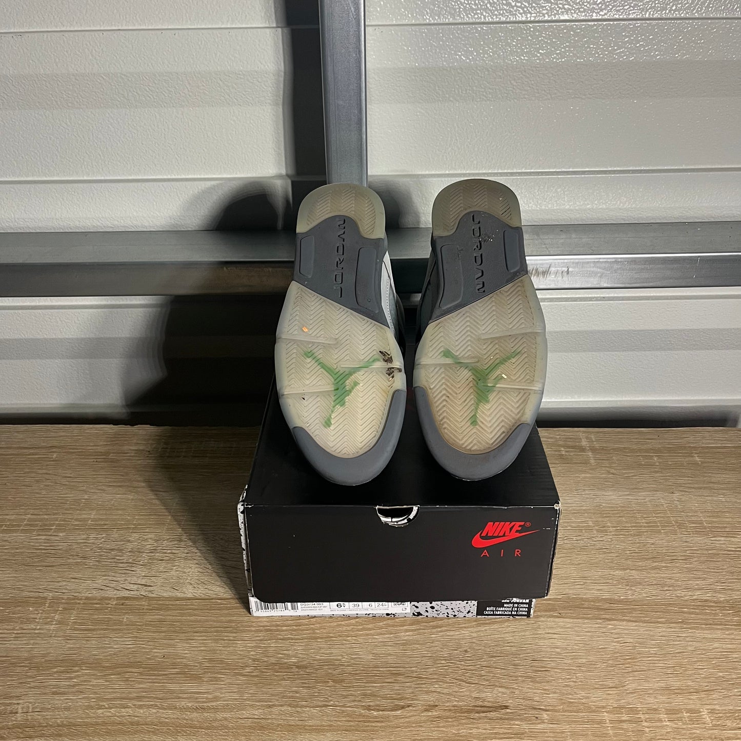 Size 6.5Y - AJ 5 Retro Green Bean