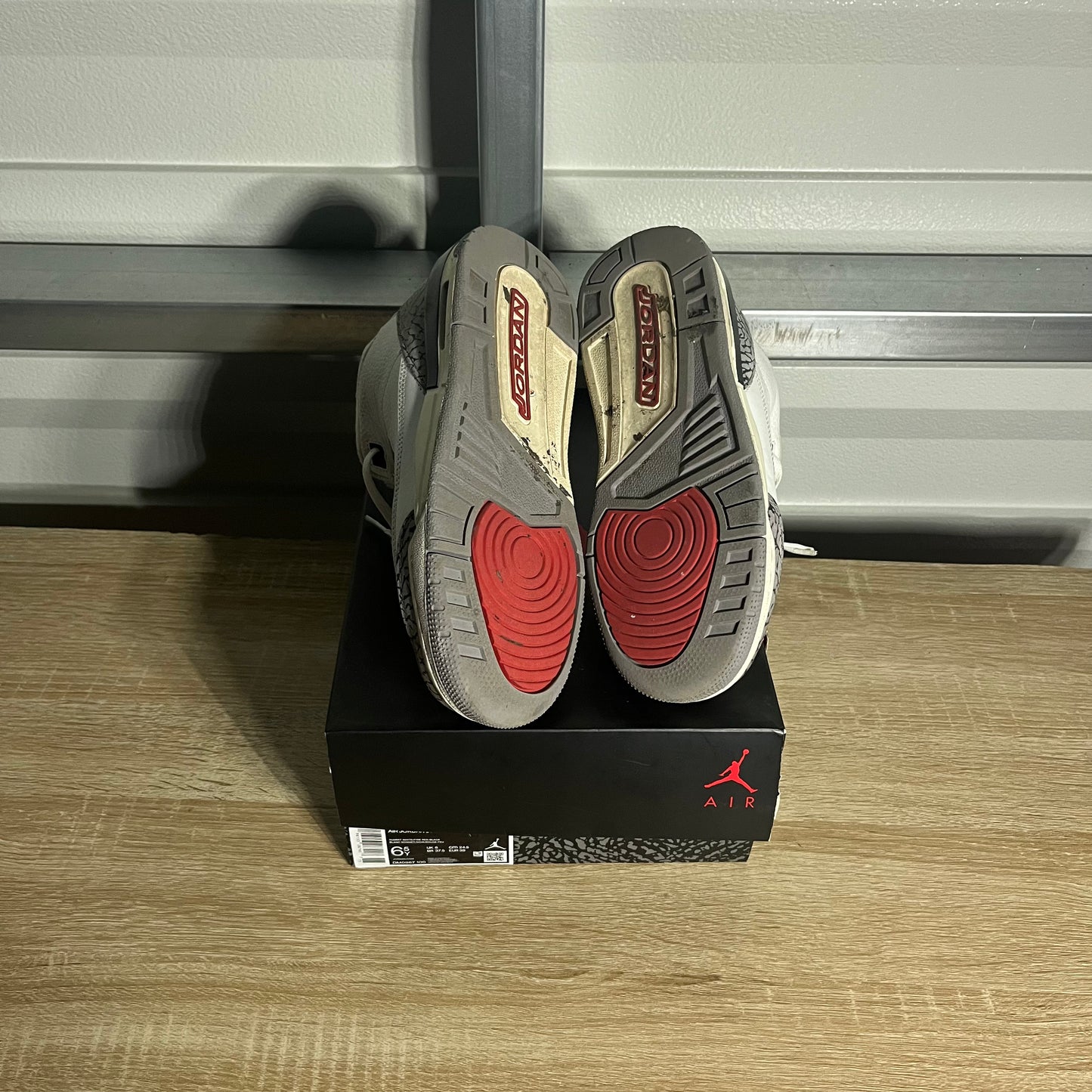 Size 6.5Y - AJ 3 Retro White Cement Reimagined