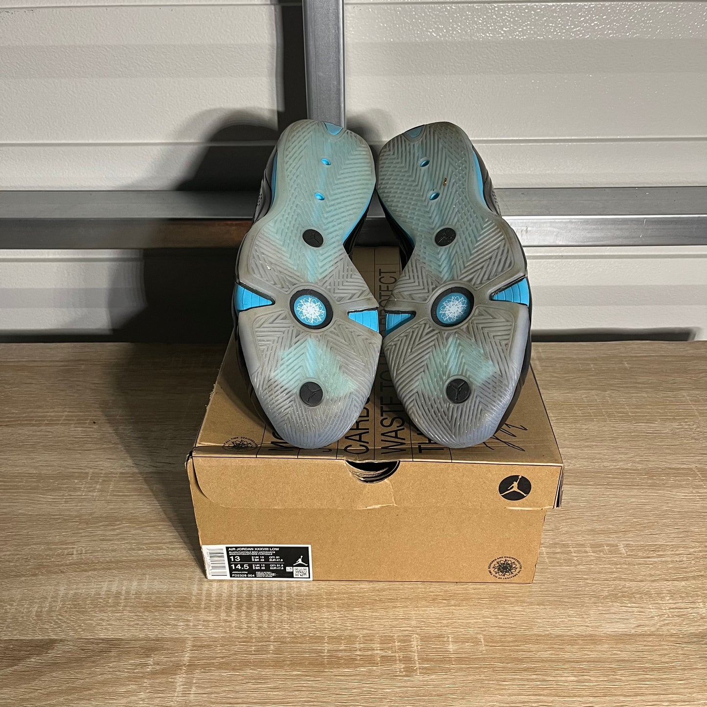 Size 13 - AJ XXXVIII Black Gamma Blue