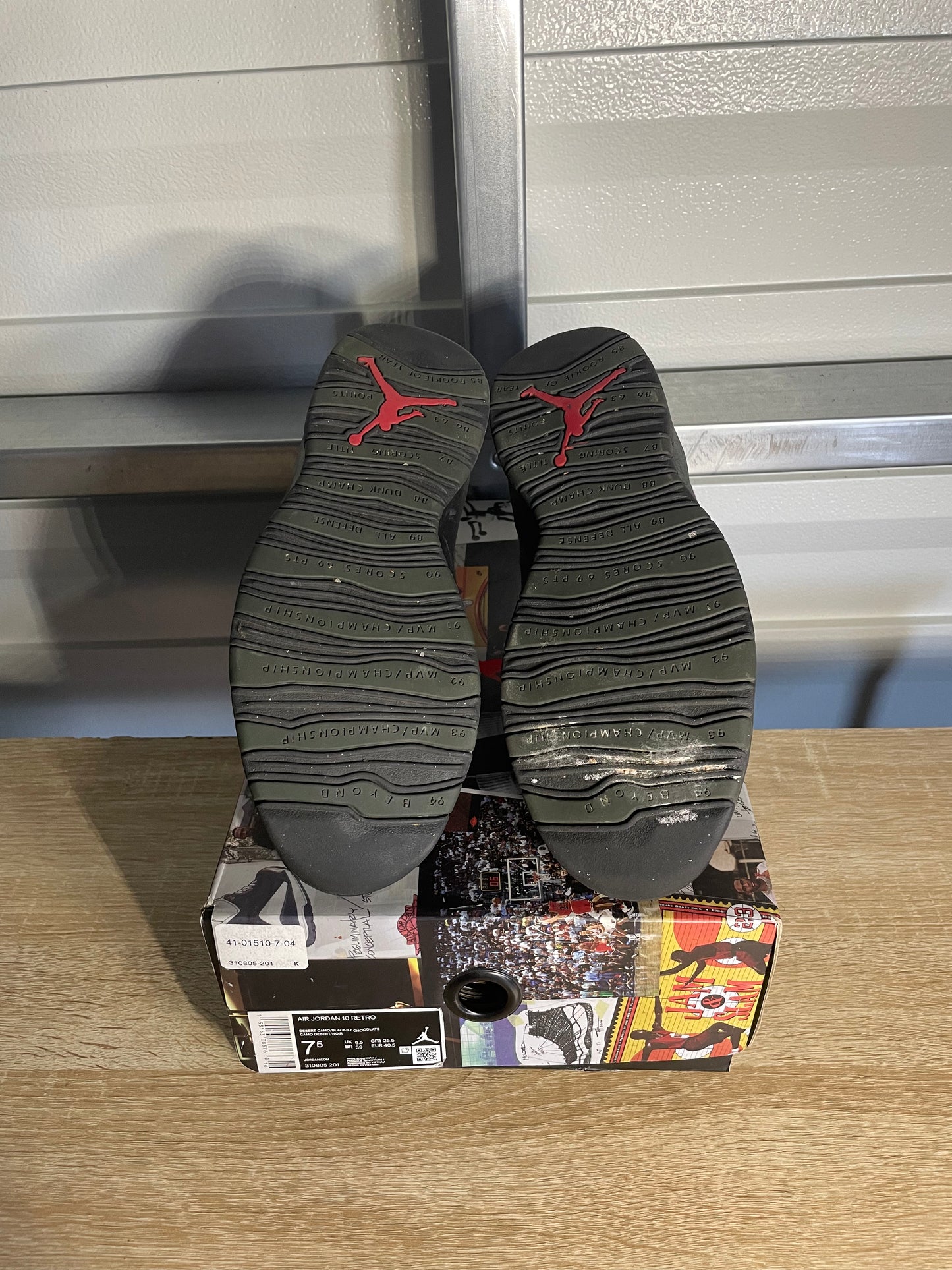 Size 7.5 - AJ 10 Retro Woodland Camo Black