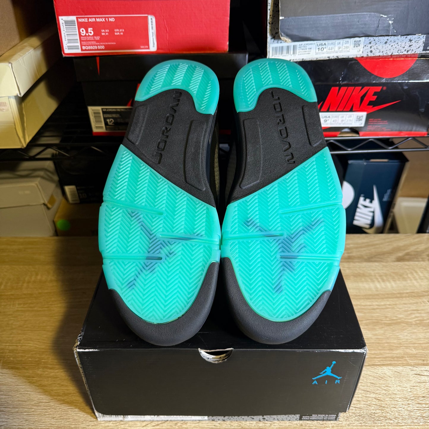 Size 12 - AJ 5 Aqua