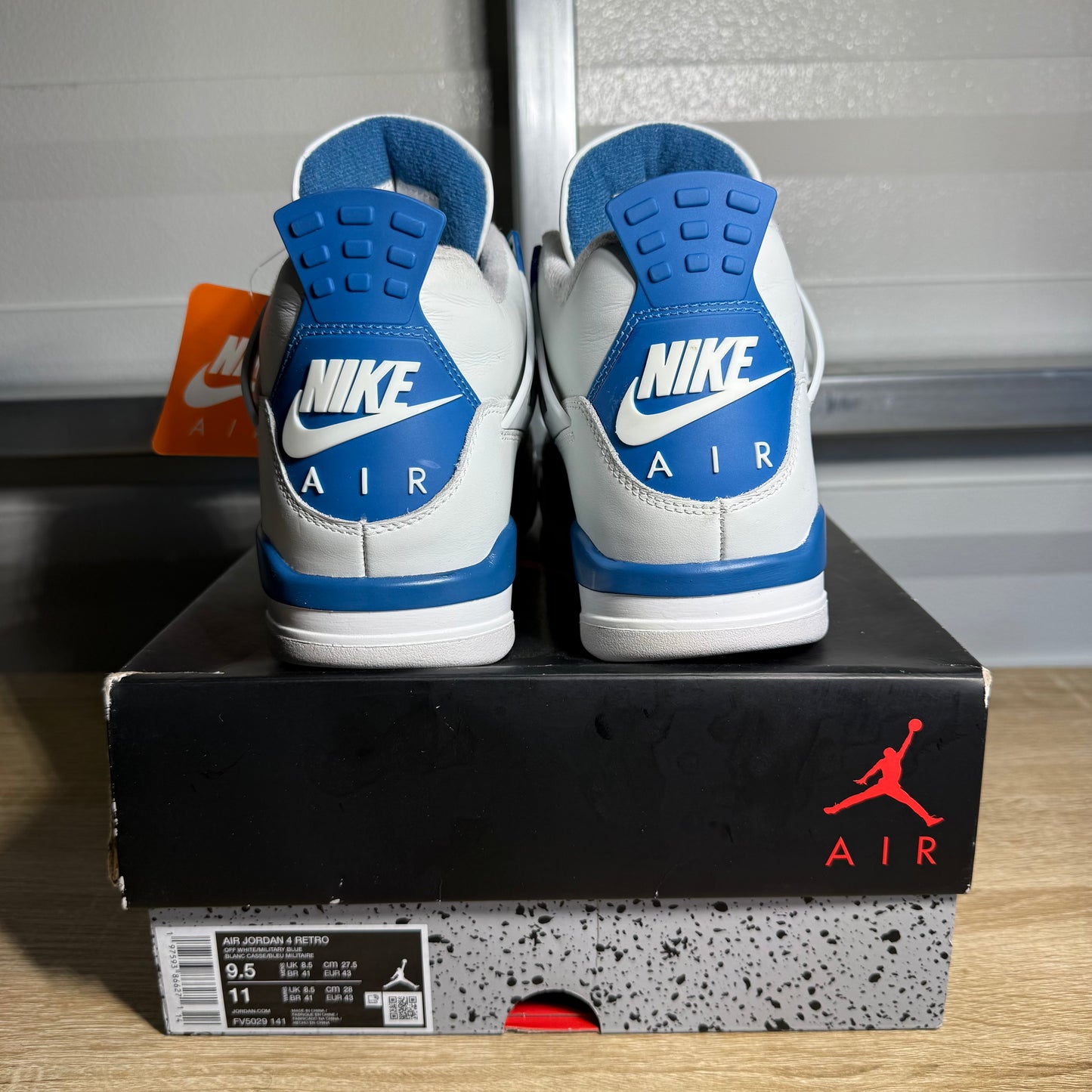 Size 9.5 - AJ 4 Retro Military Blue