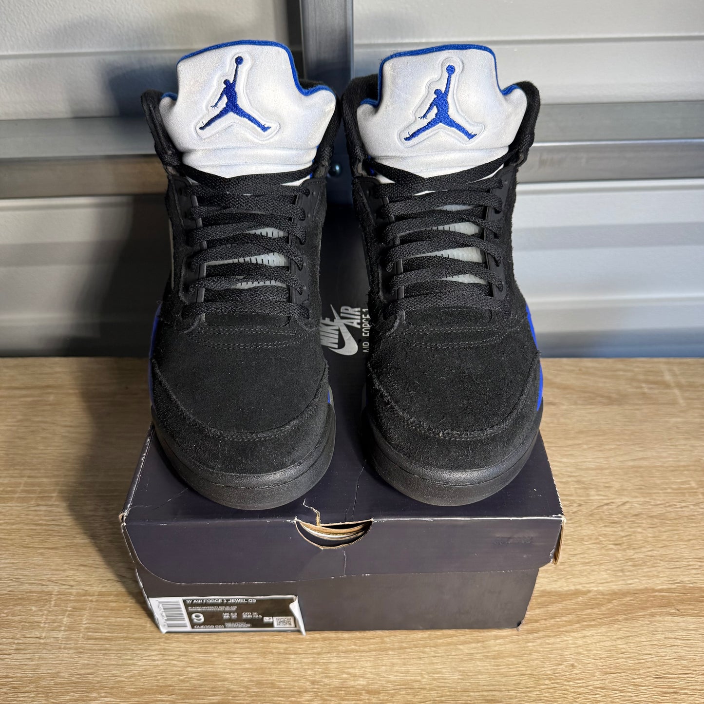 Size 9.5 - AJ 5 Retro Racer Blue