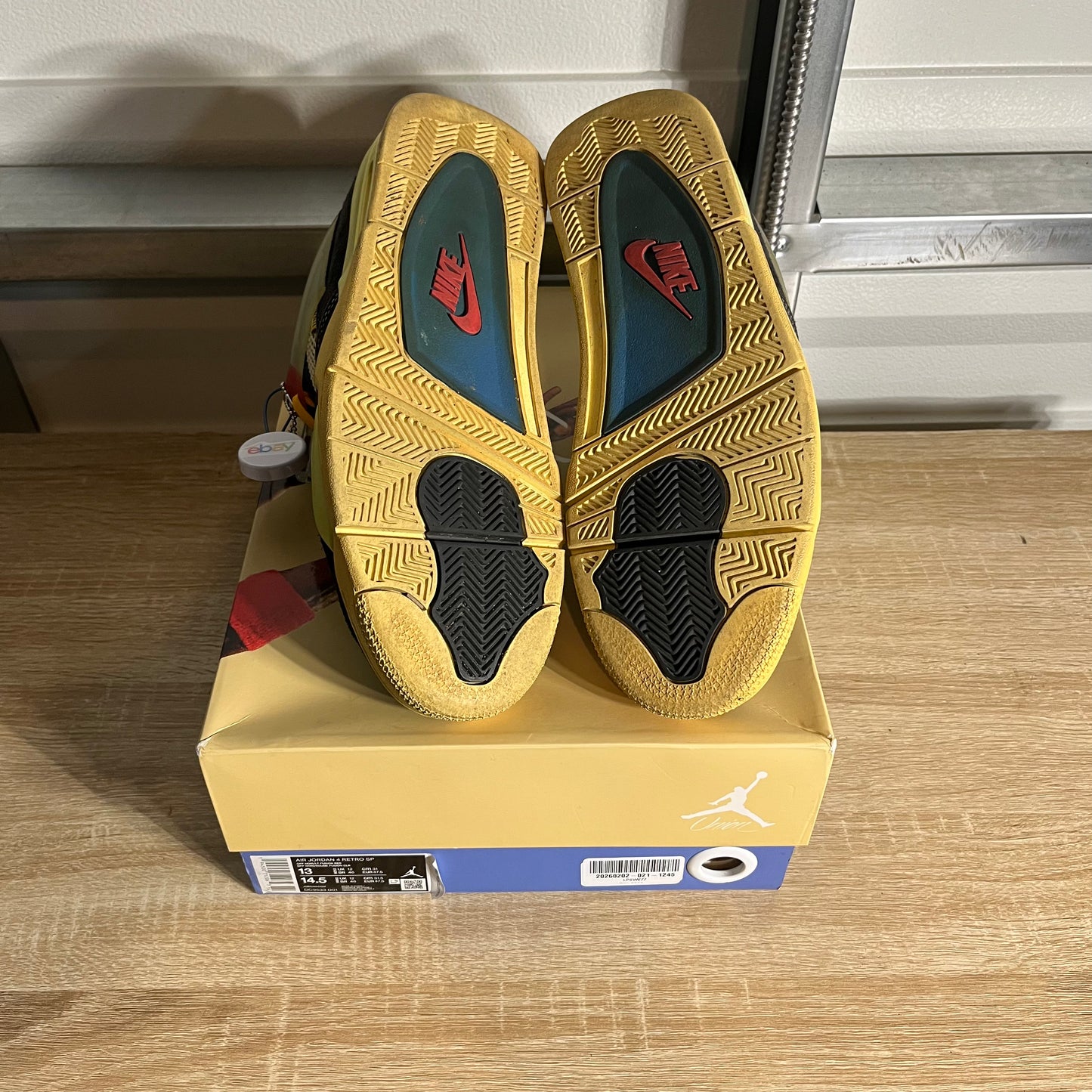 Size 13 - AJ 4 Retro Union LA Off Noir
