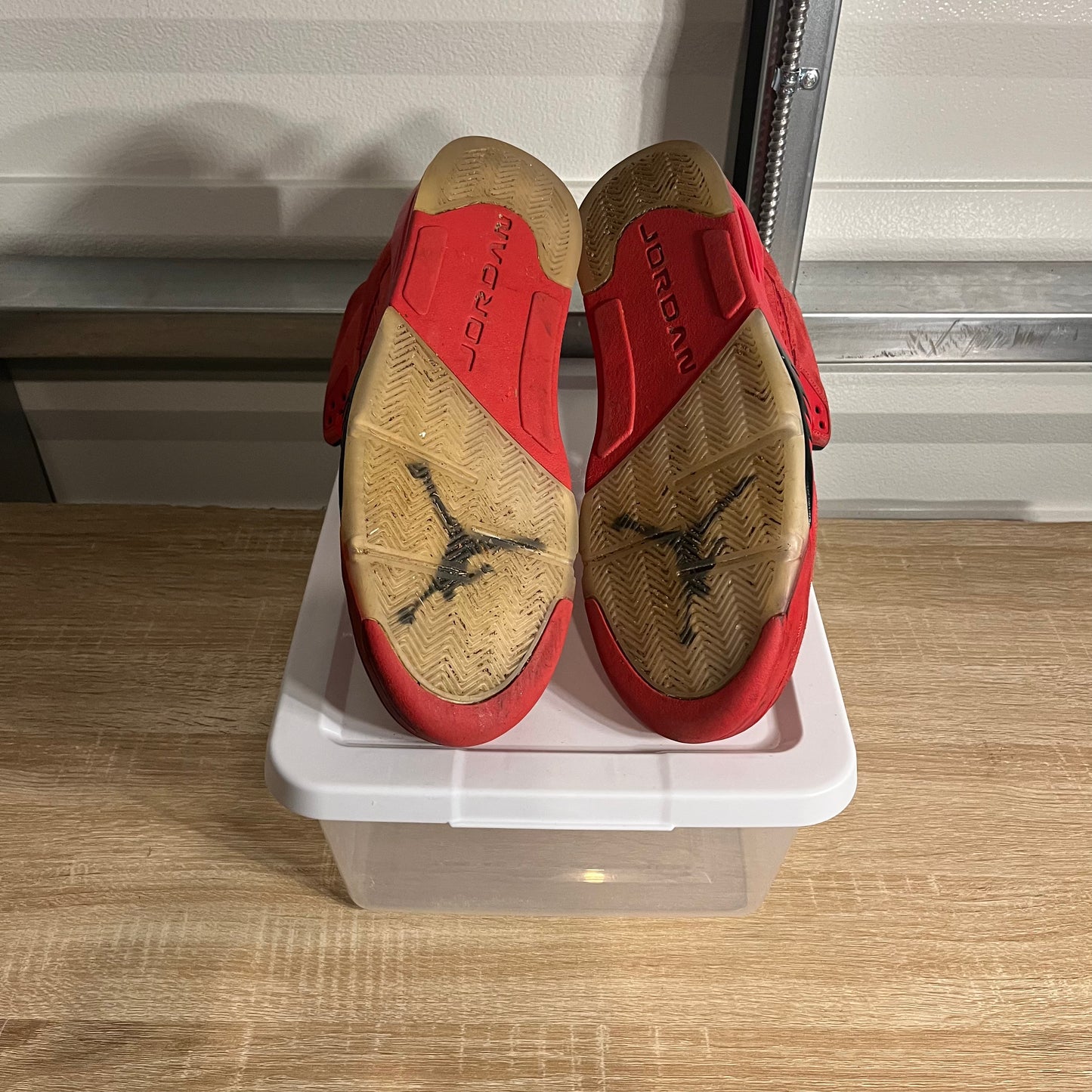 Size 12 - AJ 5 Retro Red Suede