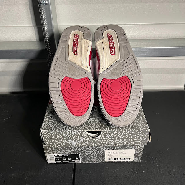 Size 11 - AJ 3 Retro Cardinal Red