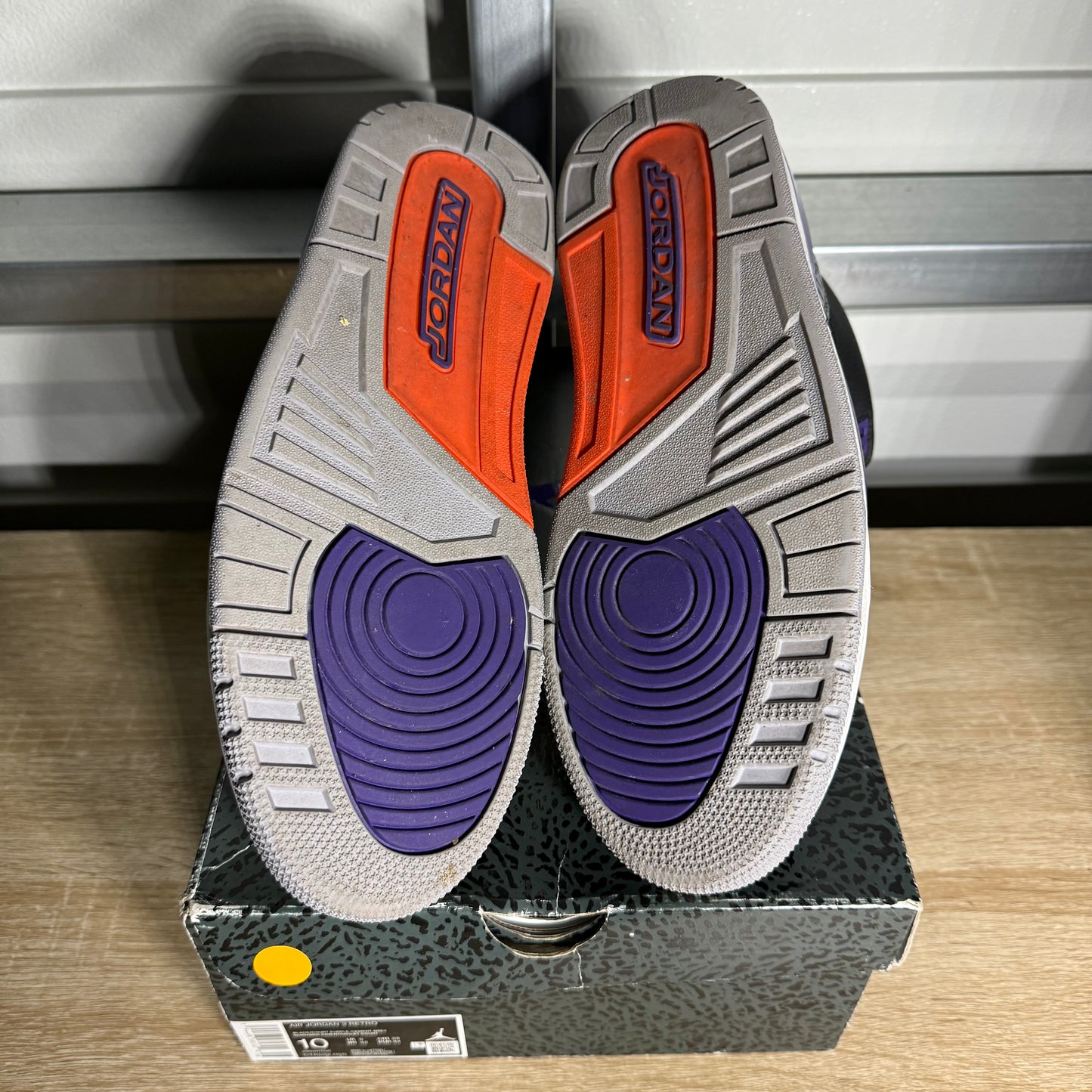 Size 10 - AJ 3 Retro Court Purple