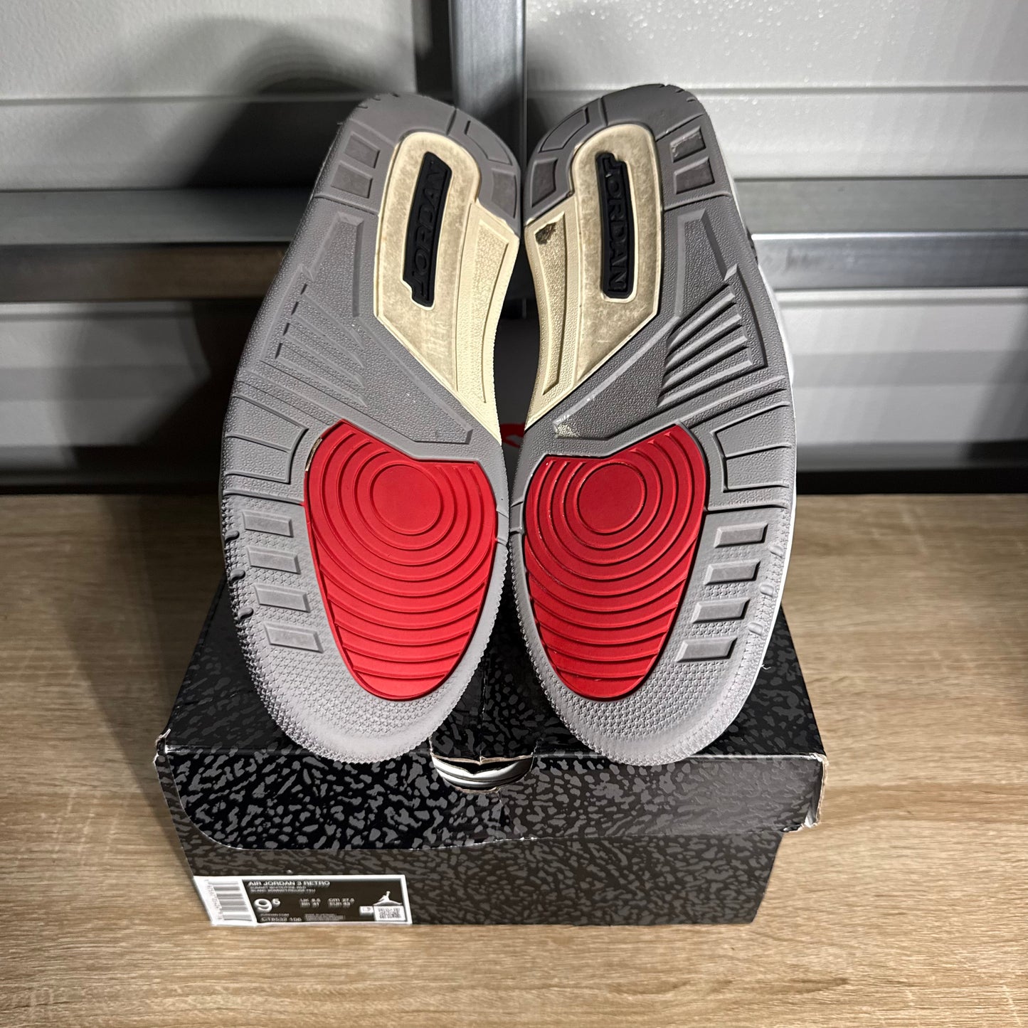 Size 9.5 - AJ 3 Retro Cement Grey