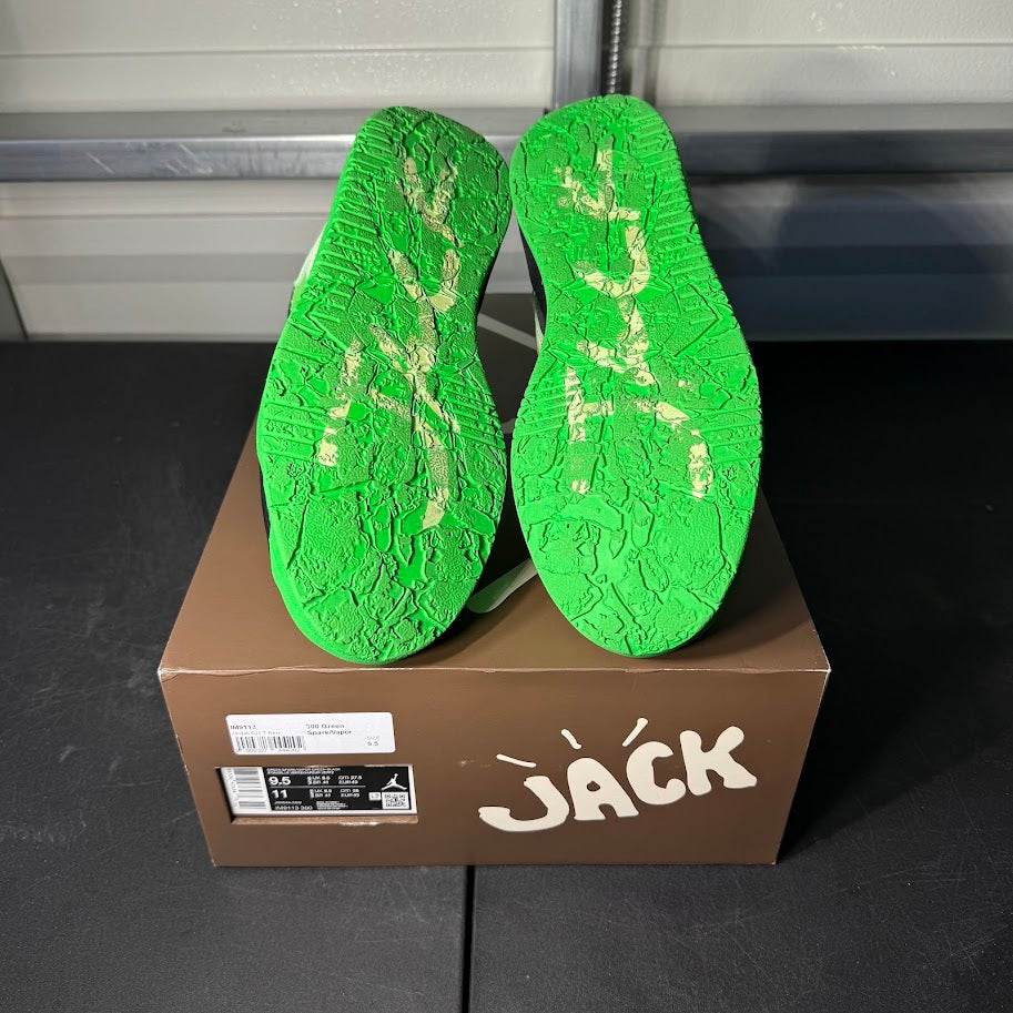 Size 9.5 - AJ Jumpman Jack TR Green Spark