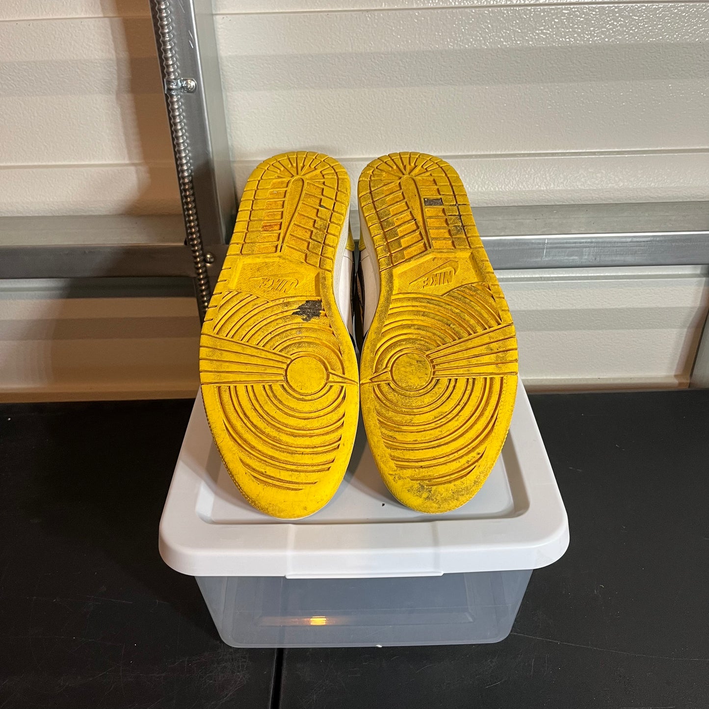 Size 12 - AJ 1 Mid Yellow Toe