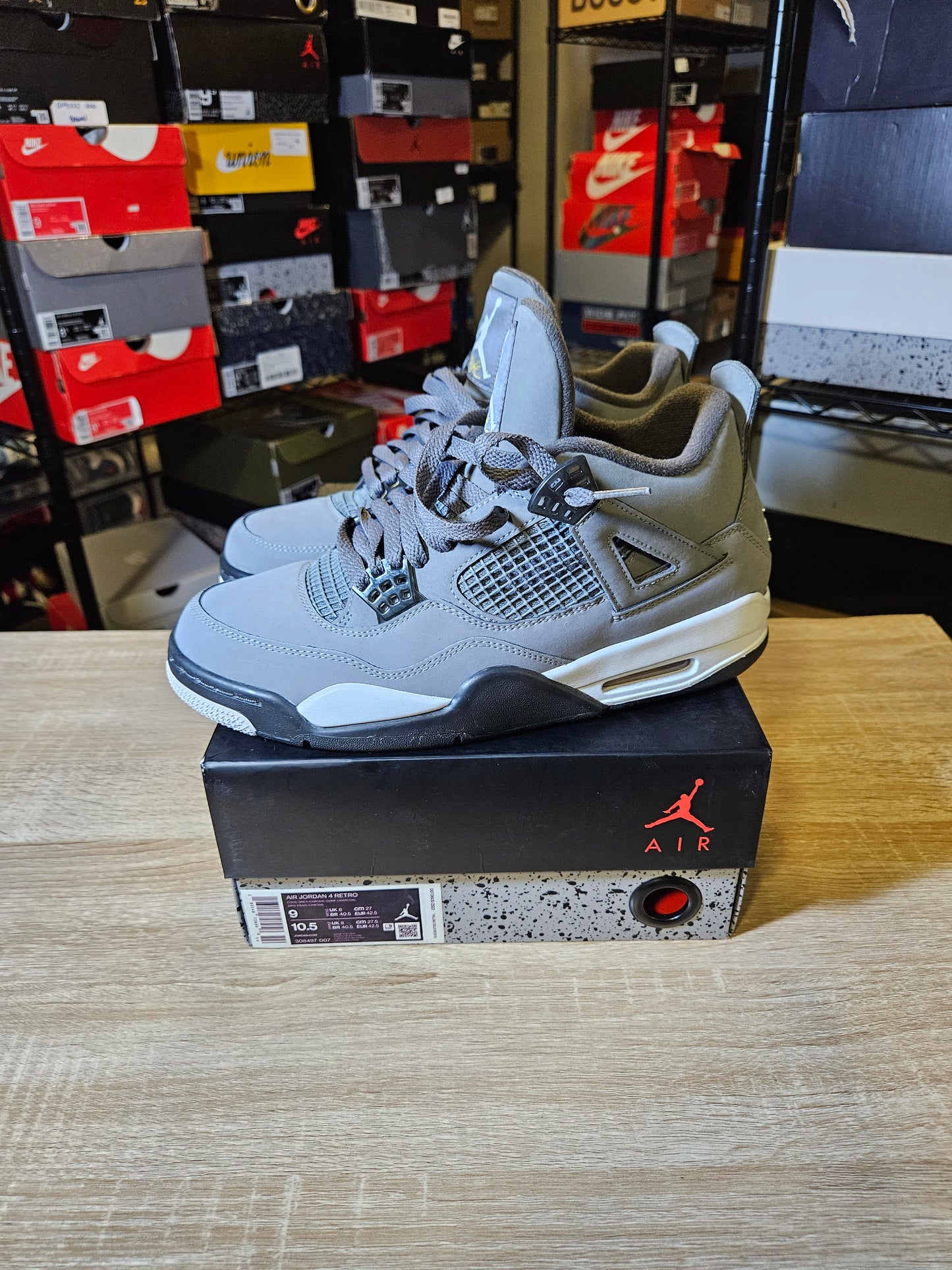 Size 9 - AJ 4 Retro Low Cool Grey